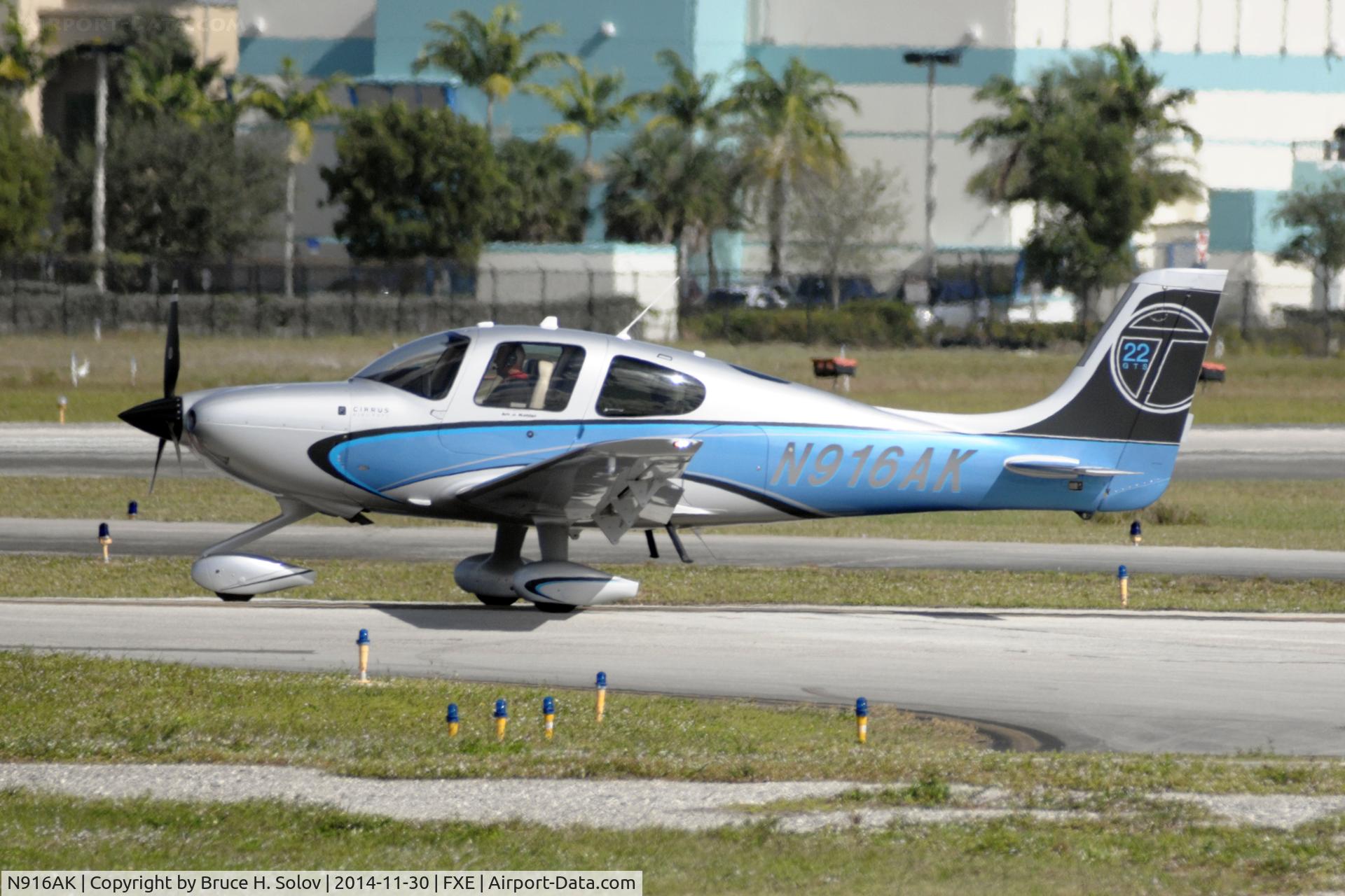 N916AK, 2012 Cirrus SR22T C/N 0435, At FXE