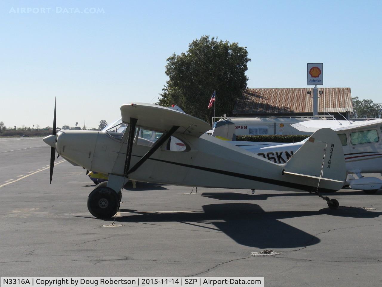 N3316A, Piper PA-22-235 C/N 22-1593, Piper PA-22-235 TRI-PACER, Lycoming O-290-D2 135 Hp, tail wheel conversion