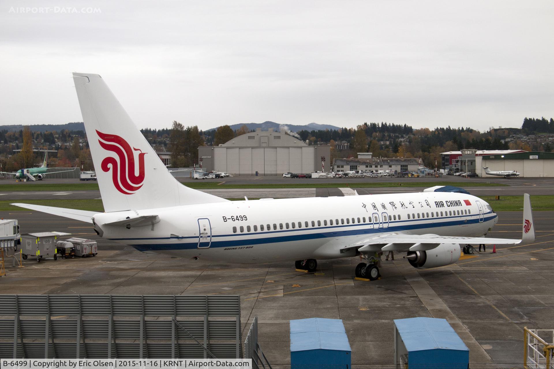 B-6499, 2015 Boeing 737-89L C/N 44927, Air China 737 at the Renton Airport