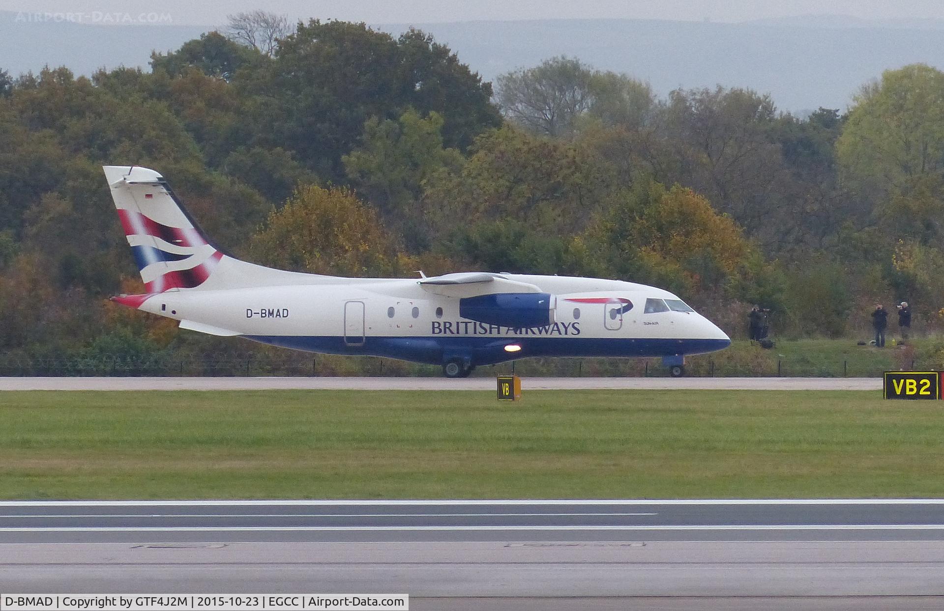 D-BMAD, 2000 Fairchild Dornier 328-300 328JET C/N 3142, D-BMAD at Manchester 23.10.15
