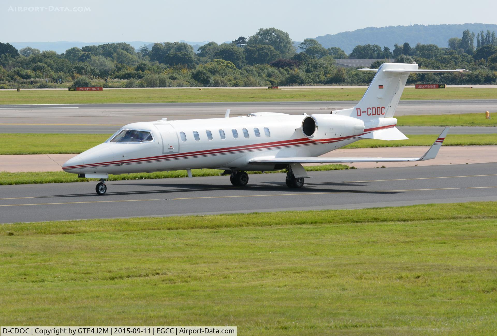 D-CDOC, 1998 Learjet 45 C/N 45-018, D-CDOC at Manchester 11.9.15