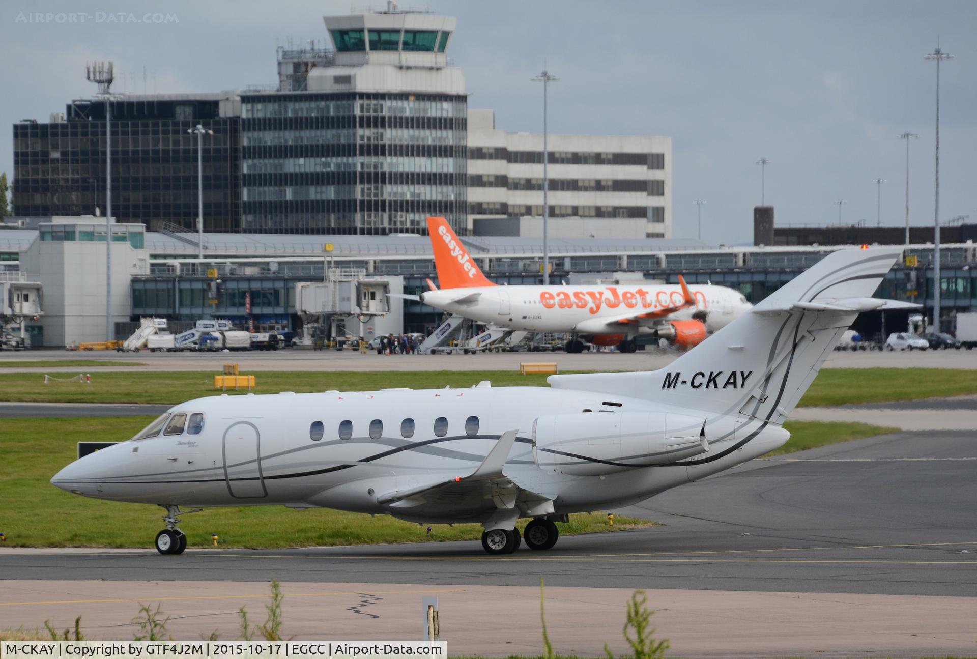 M-CKAY, 2009 Hawker Beechcraft 900XP C/N HA-0140, M-CKAY at Manchester 17.10.15
