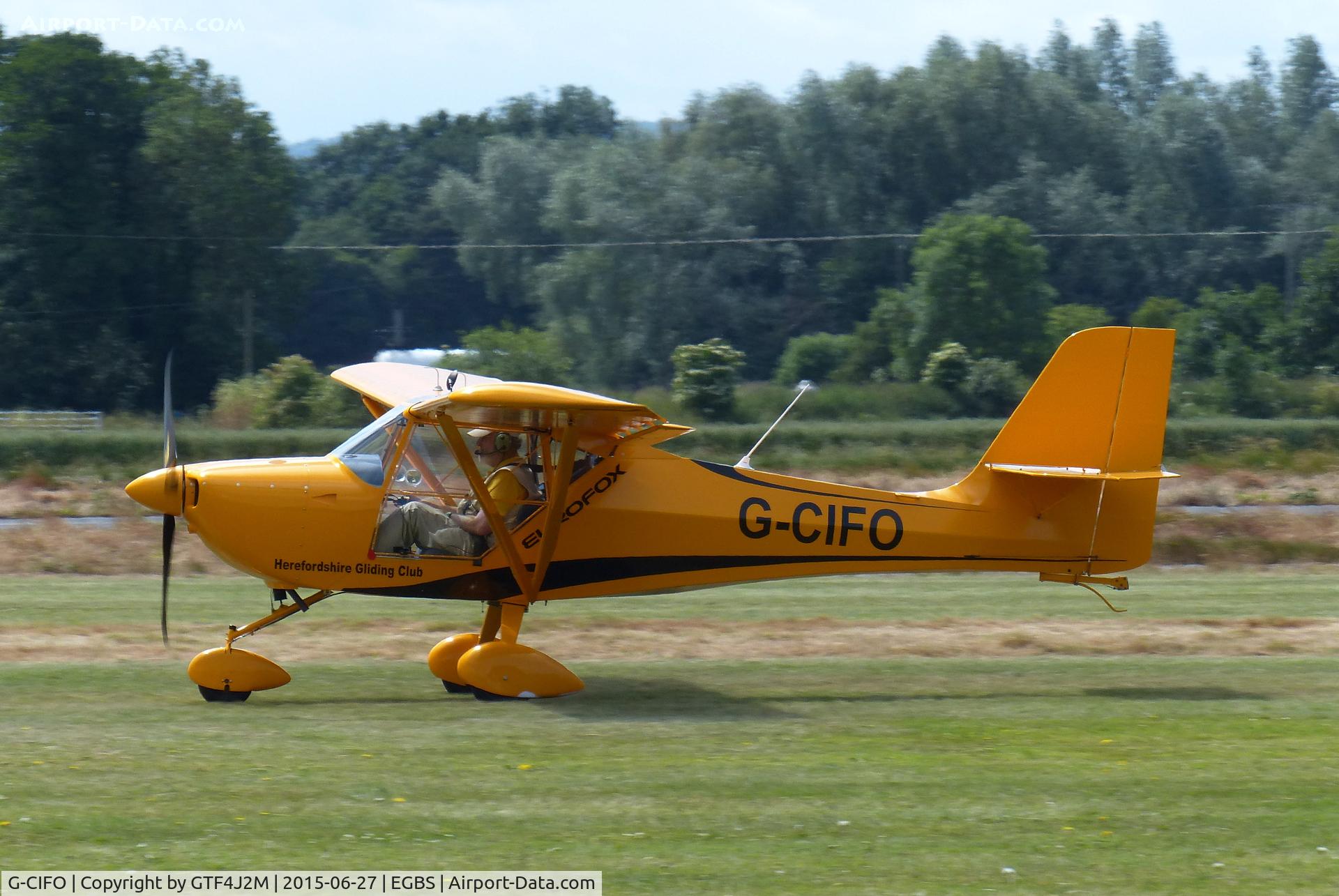 G-CIFO, 2014 Aeropro Eurofox 912(S) C/N LAA 376-15223, G-CIFO at Shobdon 27.6.15