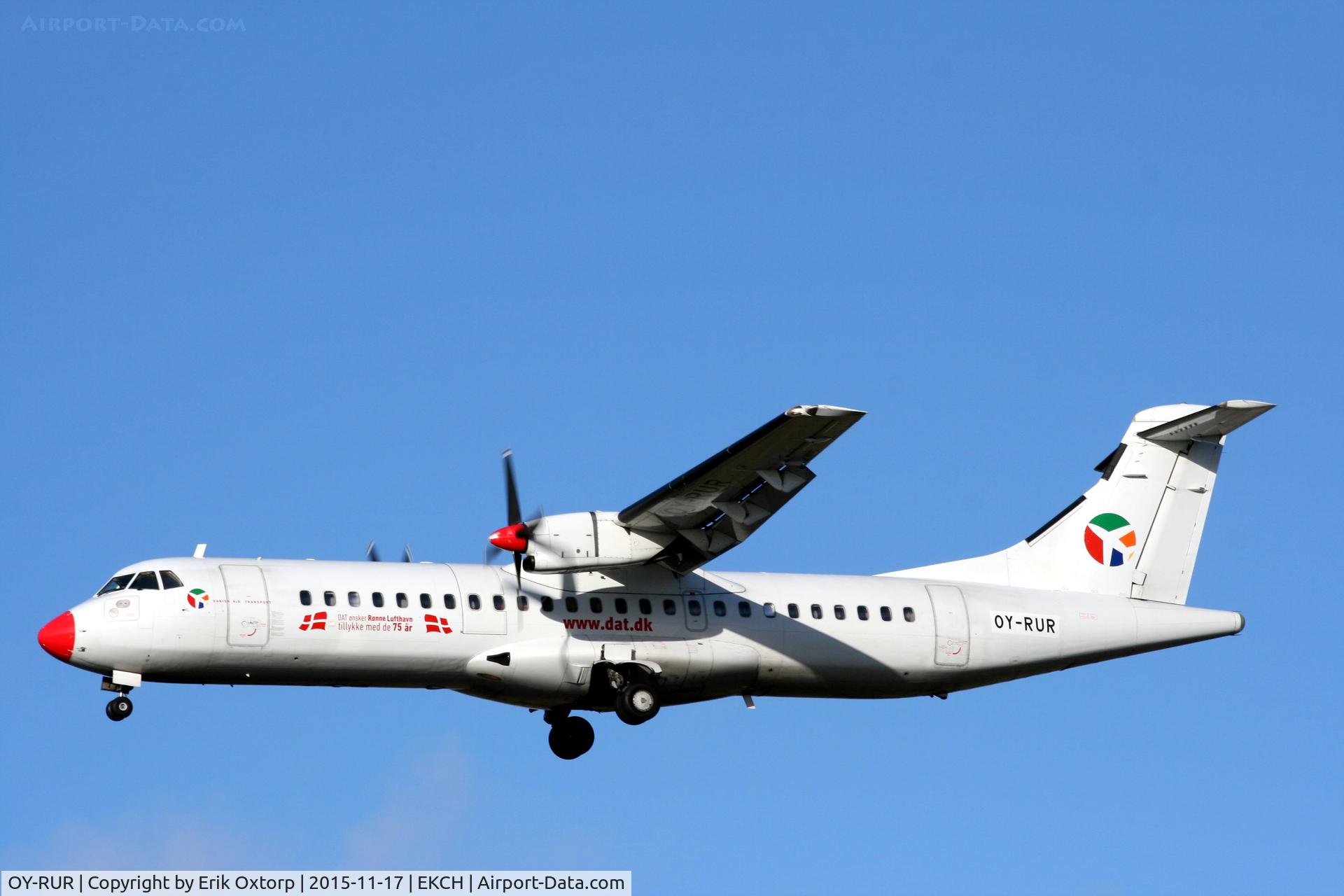 OY-RUR, 1989 ATR 72-201 C/N 145, OY-RUR with a 