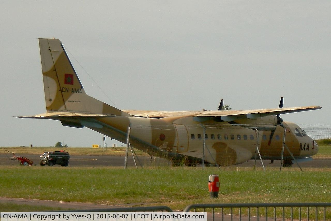 CN-AMA, Airtech CN-235-100M C/N C023, Royal Moroccan Air Force Airtech CN-235-100M, Parking area, Tours-St Symphorien Air Base 705 (LFOT-TUF) Open day 2015