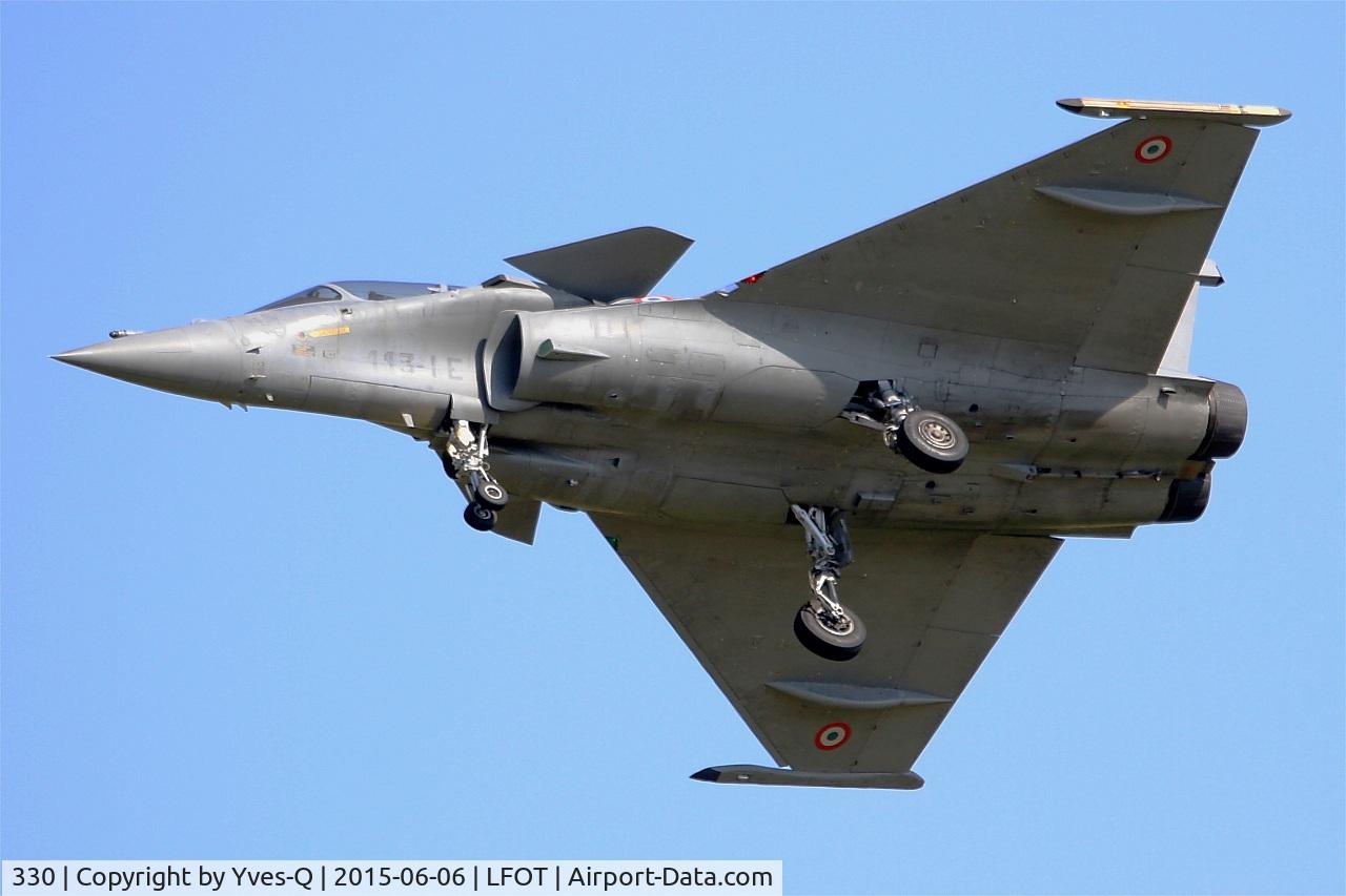 330, 2008 Dassault Rafale B C/N 330, Dassault Rafale B, Short approach rwy 02, Tours-St Symphorien Air Base 705 (LFOT-TUF) Open day 2015