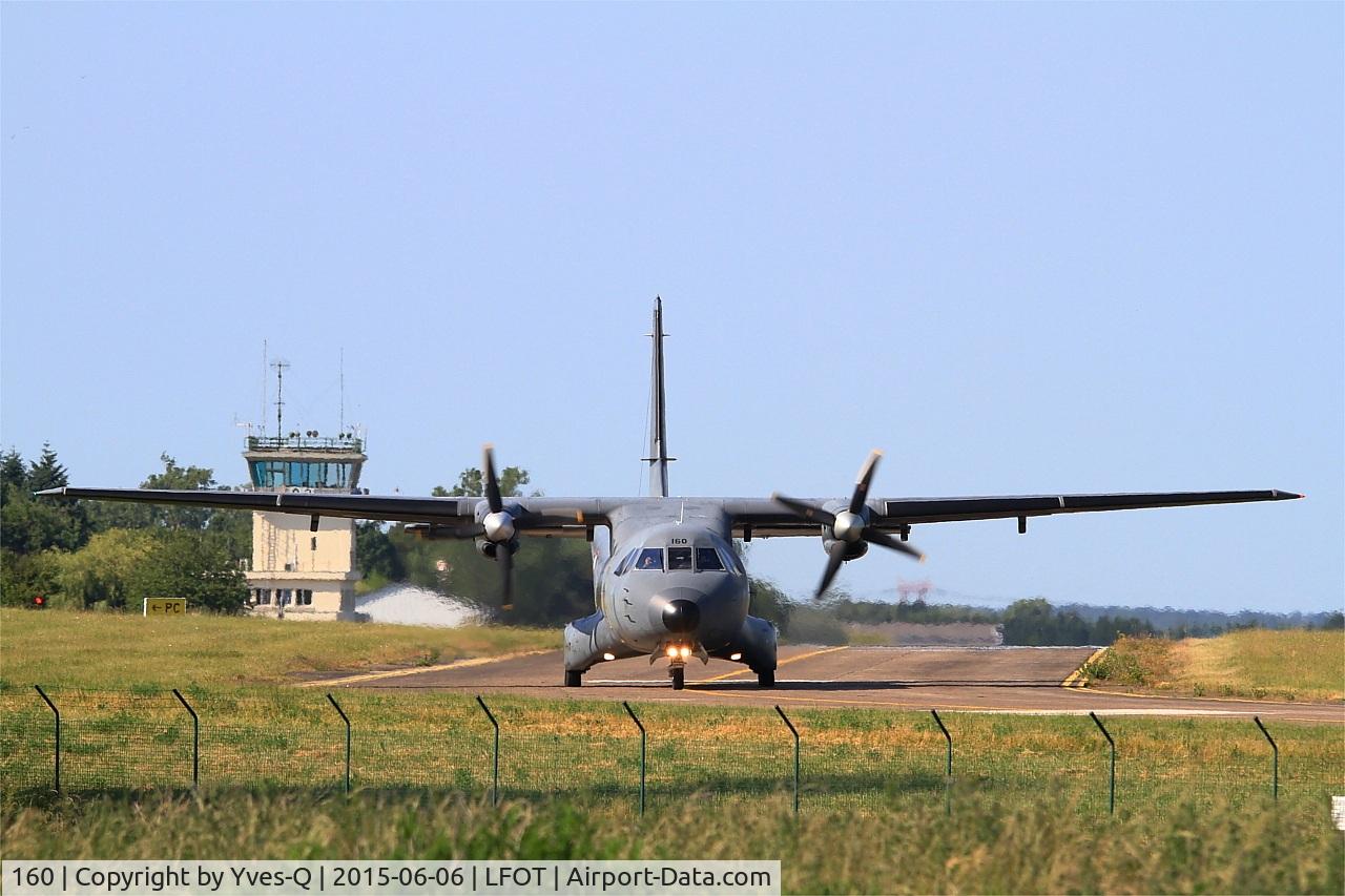 160, Airtech CN-235-200M C/N C160, Airtech CN-235-200M, Taxiing to holding point rwy 02, Tours-St Symphorien Air Base 705 (LFOT-TUF) Open day 2015