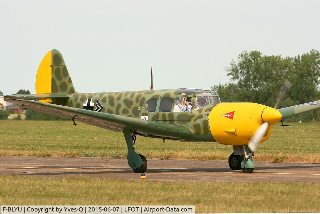 F-BLYU, Nord 1101 Noralpha C/N 18, Nord 1101 Noralpha, Taxiing to parking area, Tours-St Symphorien Air Base 705 (LFOT-TUF) Open day 2015