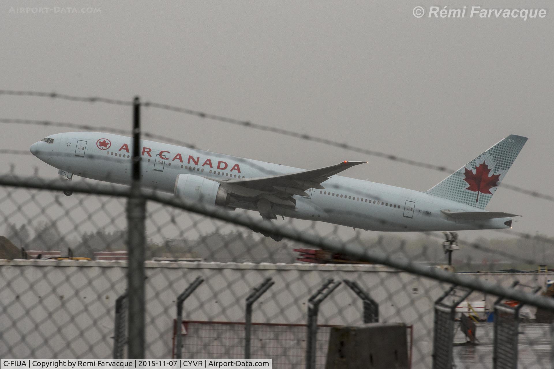 C-FIUA, 2007 Boeing 777-233/LR C/N 35239, Departure east from south runway.