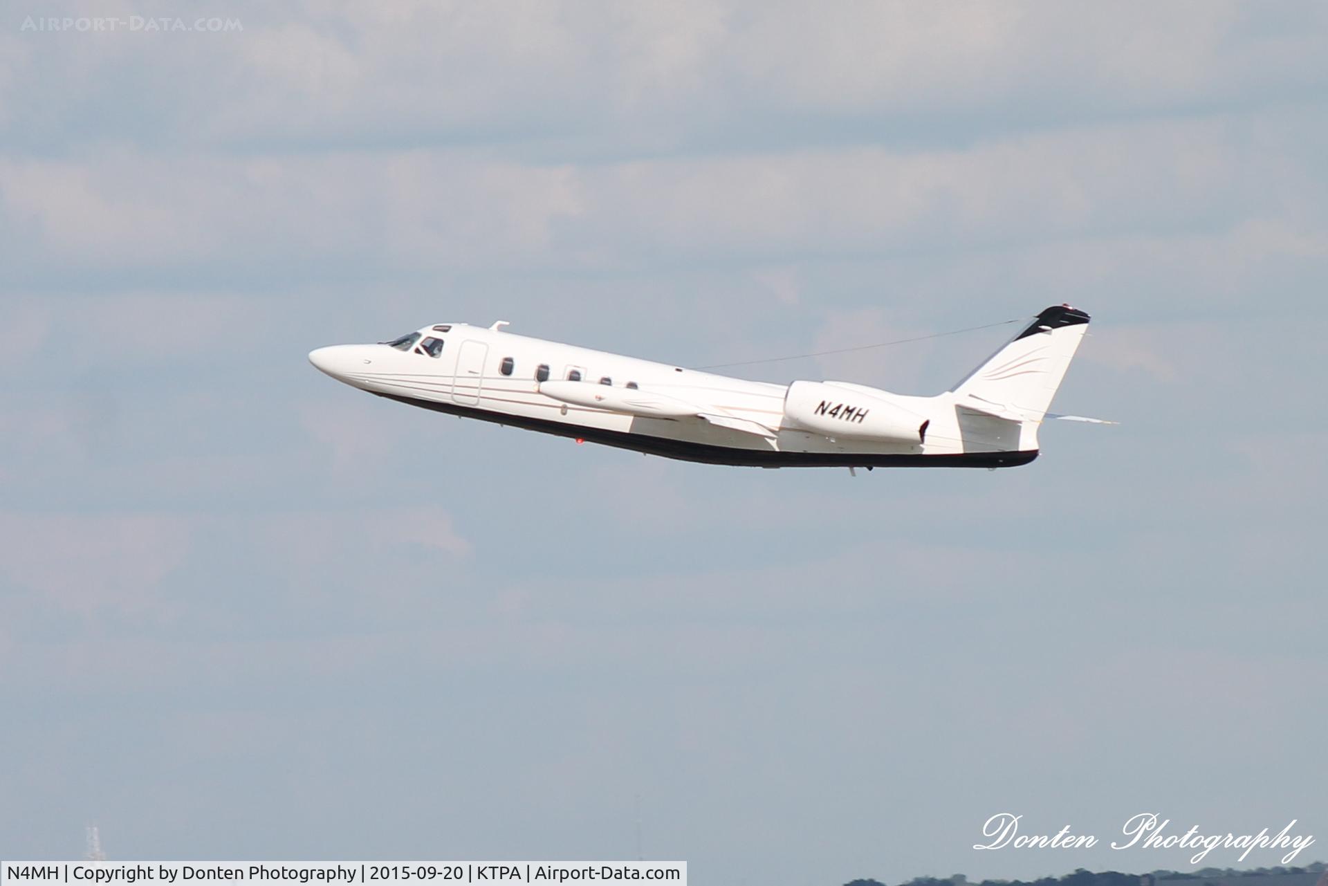 N4MH, 1978 Israel Aircraft Industries 1124 C/N 232, IAI 1124 Westwind (N4MH) departs Tampa International Airport enroute to Riley Post