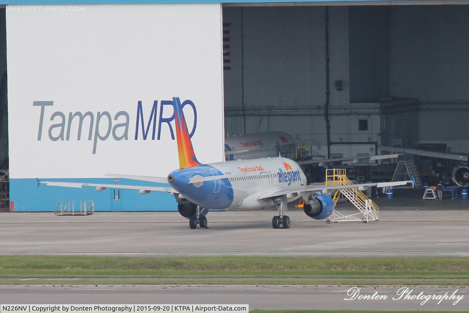 N226NV, 1997 Airbus A320-214 C/N 0745, An Allegiant Airbus A320 (N226NV) undergoes maintenance at Tampa International Airport