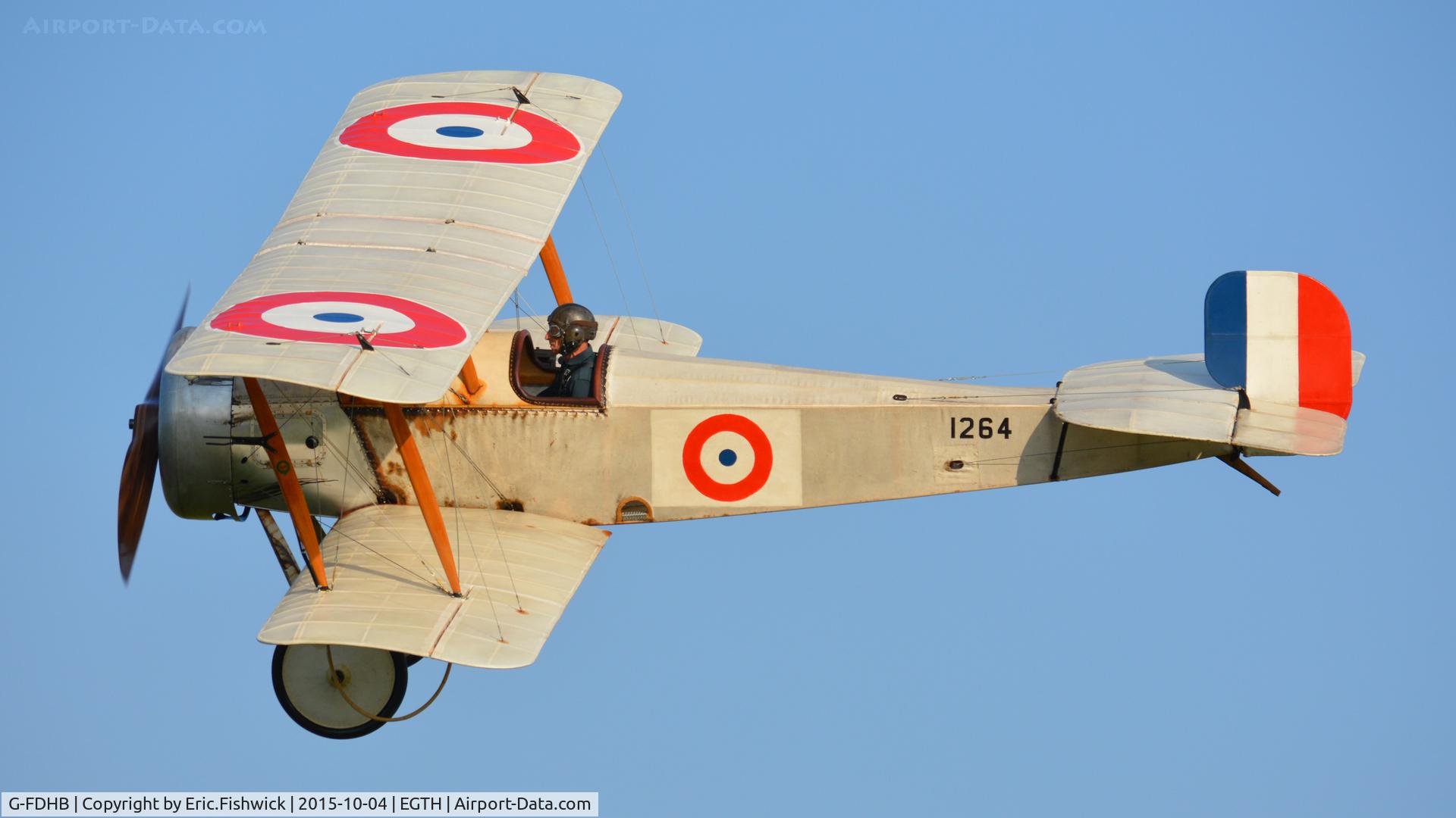 G-FDHB, 2014 Bristol Scout C Replica C/N LAA 353-14755, 41. G-FDHB in display mode at The Shuttleworth 'Uncovered' Airshow (Finale,) Oct. 2015.