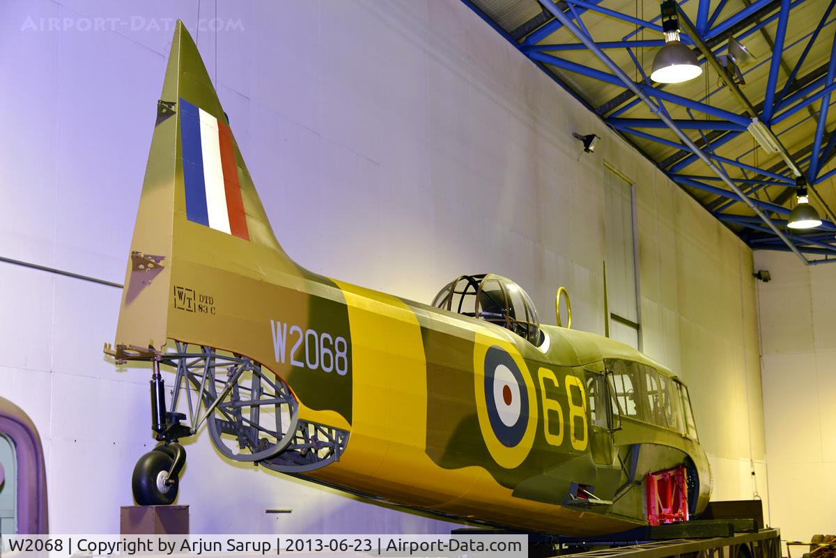 W2068, 1941 Avro 652A Anson 1 C/N Not found W2068, On display at RAF Museum Hendon.