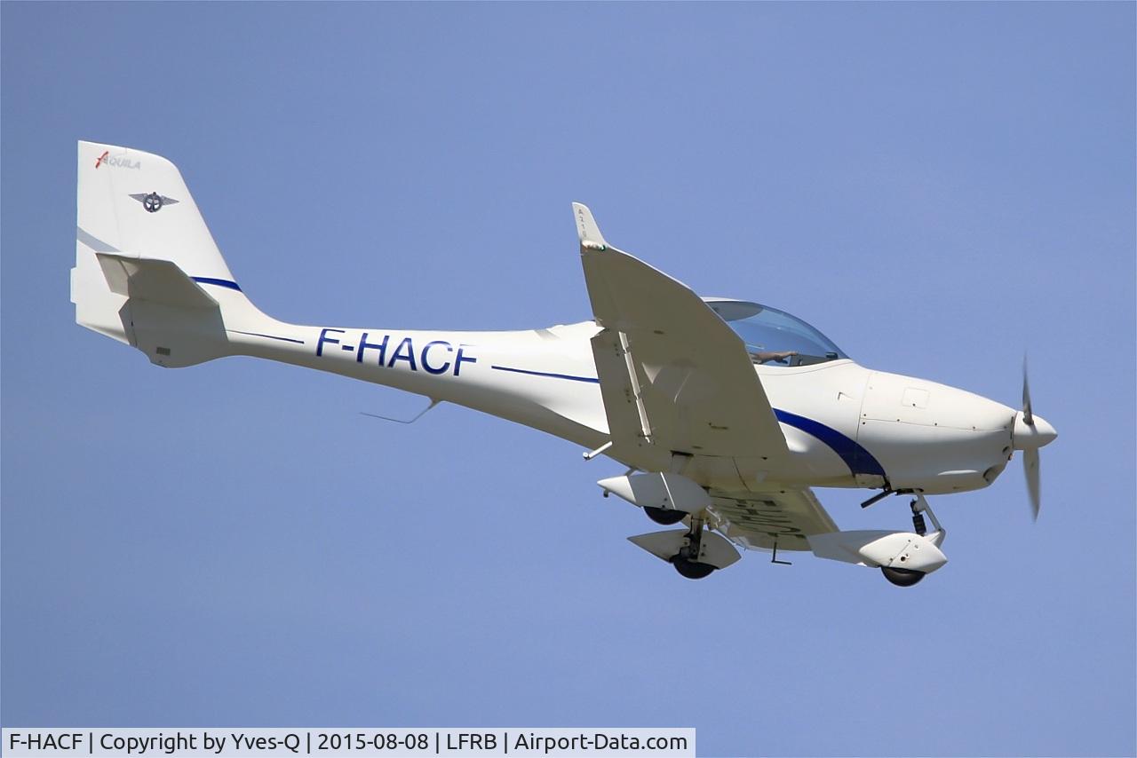 F-HACF, Aquila A210 (AT01) C/N AT01-125, Aquila A210 (AT01), On final rwy 07R, Brest-Bretagne Airport (LFRB-BES)