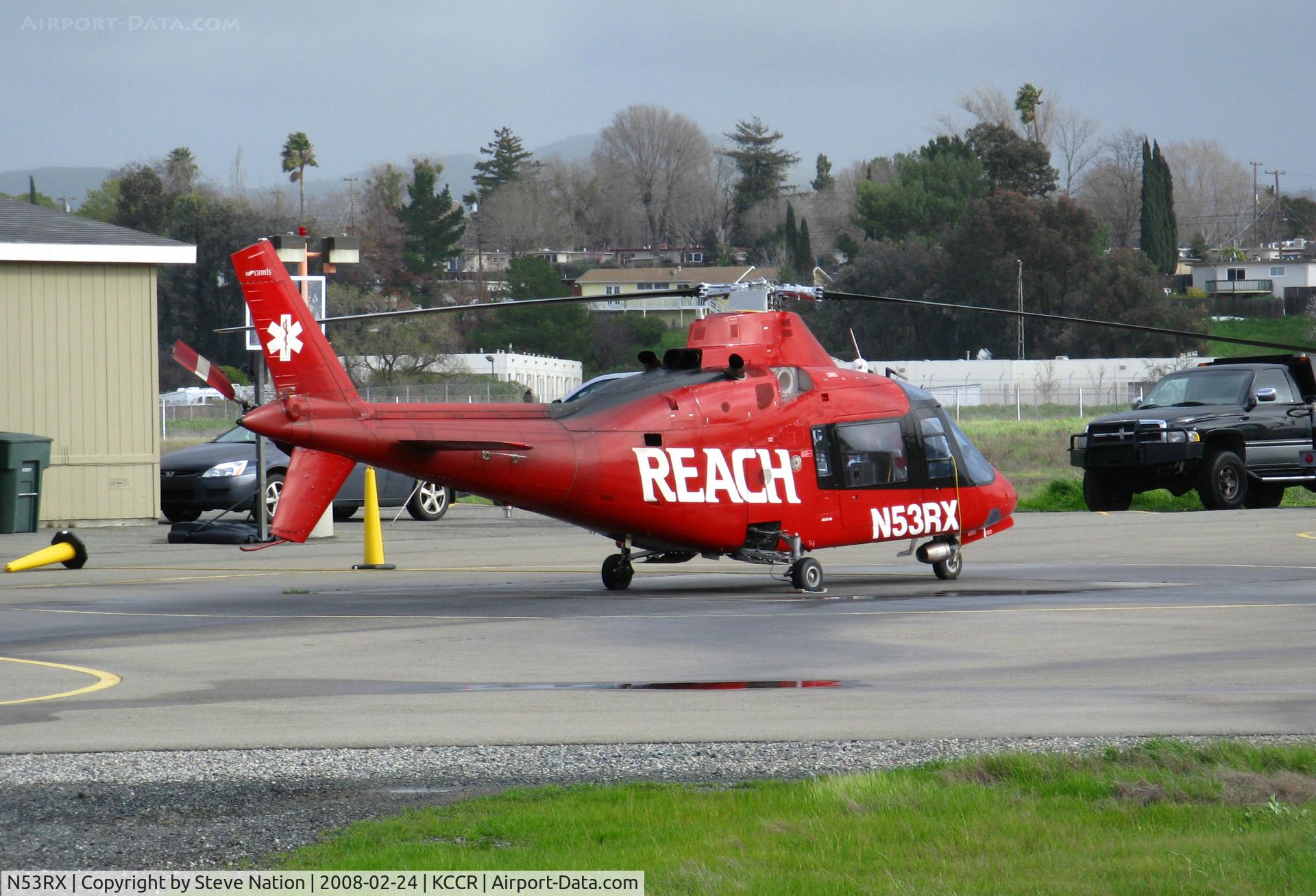 N53RX, Agusta A-109A Hirundo C/N 7153, REACH Air Medical Services 1979 Augusta A-109A @ Buchanan Field, Concord, CA