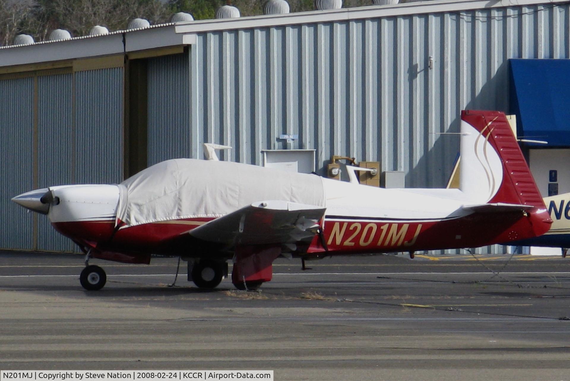 N201MJ, 1977 Mooney M20J 201 C/N 24-0132, Locally-based 1977 Mooney M201 @ Buchanan Field, Concord, CA with cockpit cover