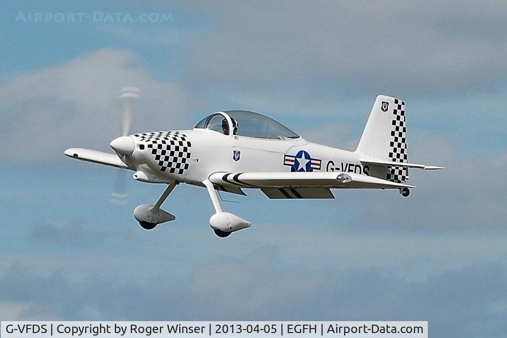 G-VFDS, 2012 Vans RV-8 C/N PFA 303-14637, Resident RV-8 (Raven 2) on finals to land on Runway 28.