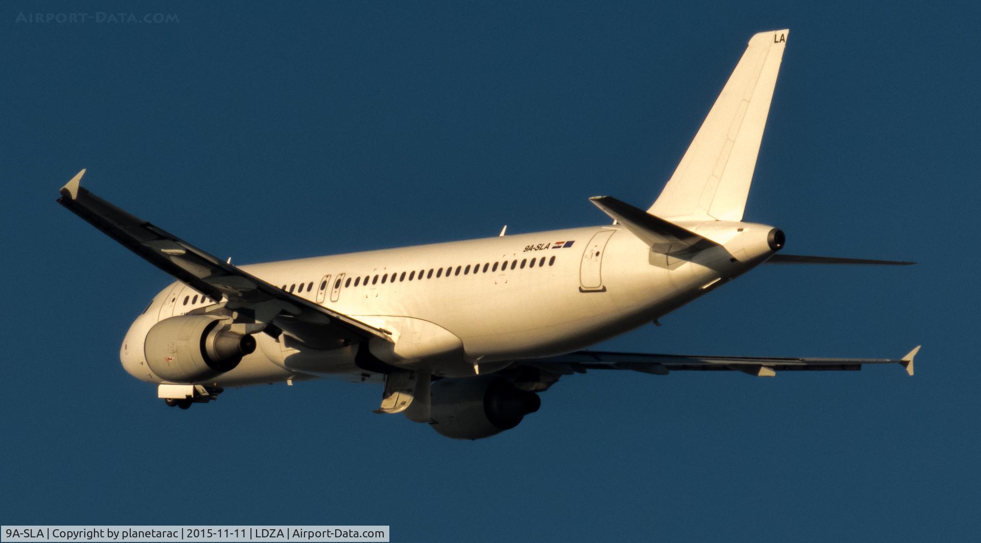 9A-SLA, 1998 Airbus A320-214 C/N 828, Morning Take off from Zagreb