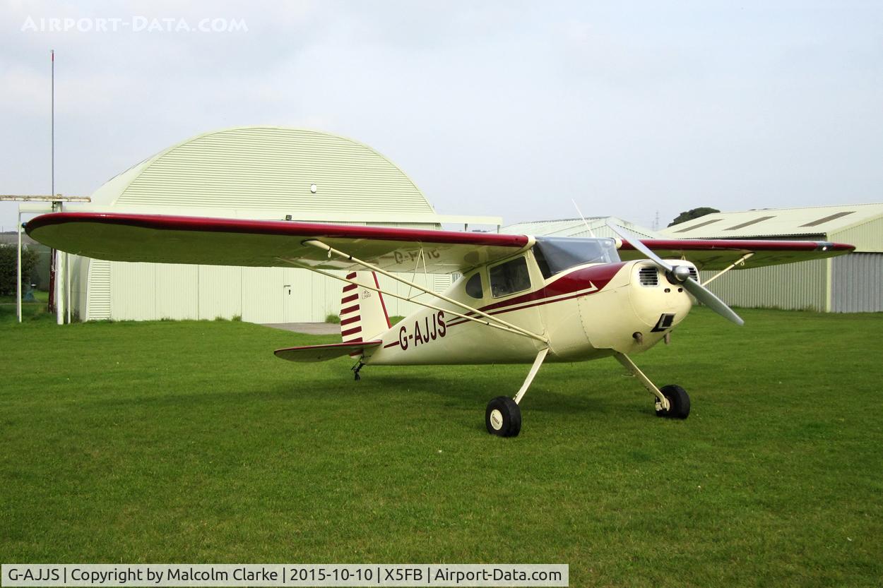 G-AJJS, 1947 Cessna 120 C/N 13047, Cessna 120, Fishburn Airfield, October 10th 2015.