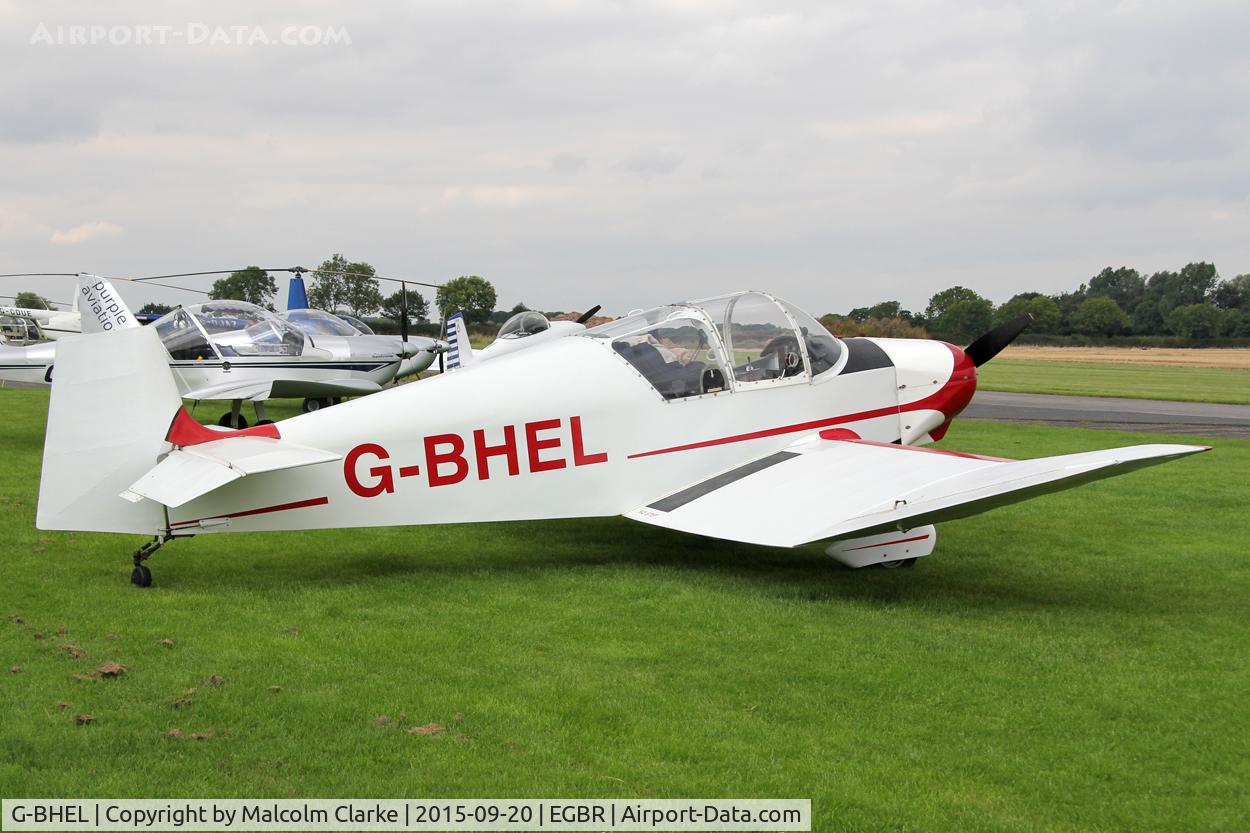 G-BHEL, 1957 SAN Jodel D-117 C/N 735, SAN Jodel D-117 at The Real Aeroplane Club's Helicopter Fly-In, Breighton Airfield, September 20th 2015.