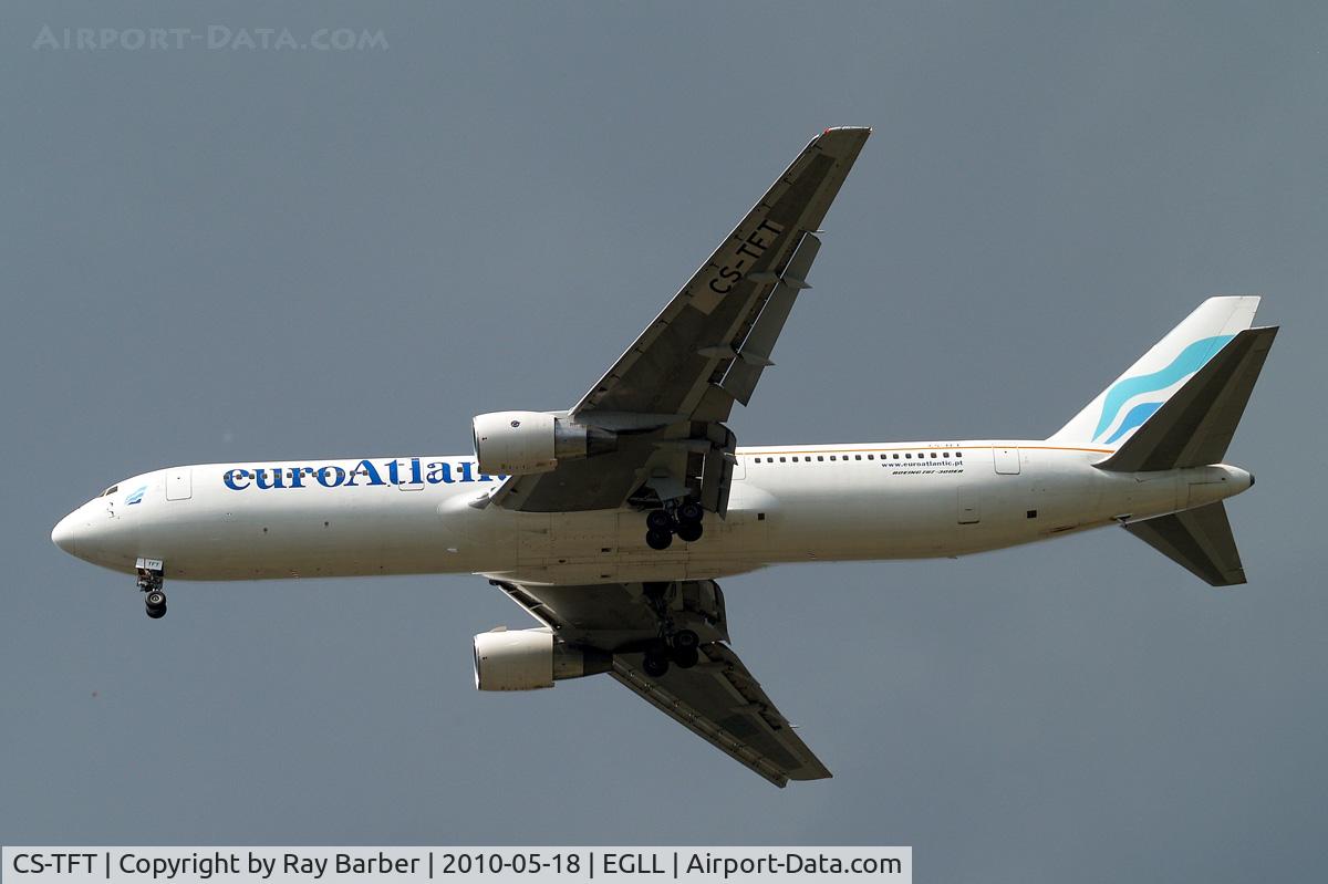 CS-TFT, 1993 Boeing 767-3Y0/ER C/N 26208, Boeing 767-3Y0ER [26208] (EuroAtlantic Airways) Home~G 18/05/2010. On approach 27R.