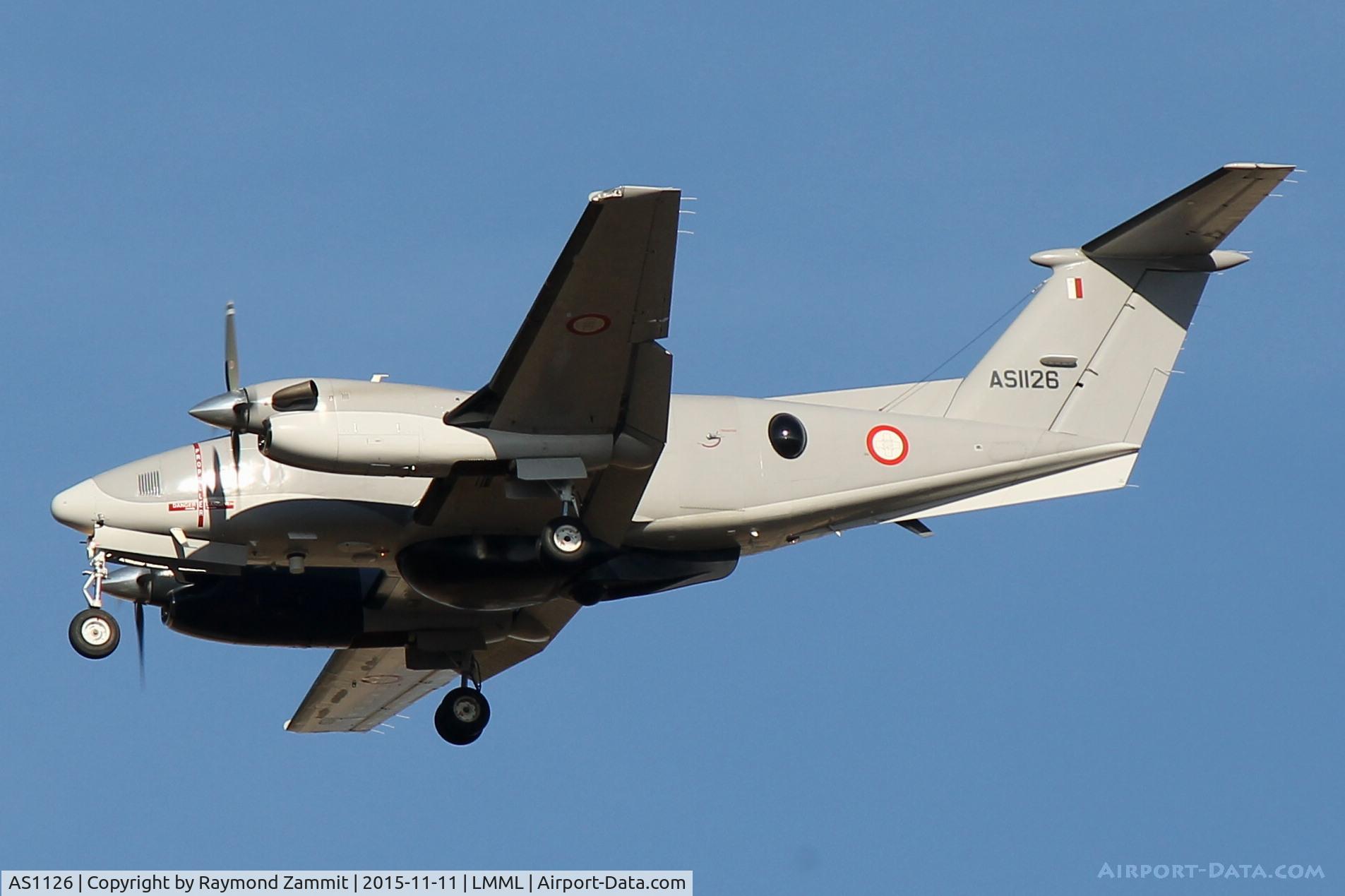 AS1126, 2010 Hawker Beechcraft B200 King Air C/N BB-2016, Hawker Beechcraft AS1126 Armed Forces of Malta
