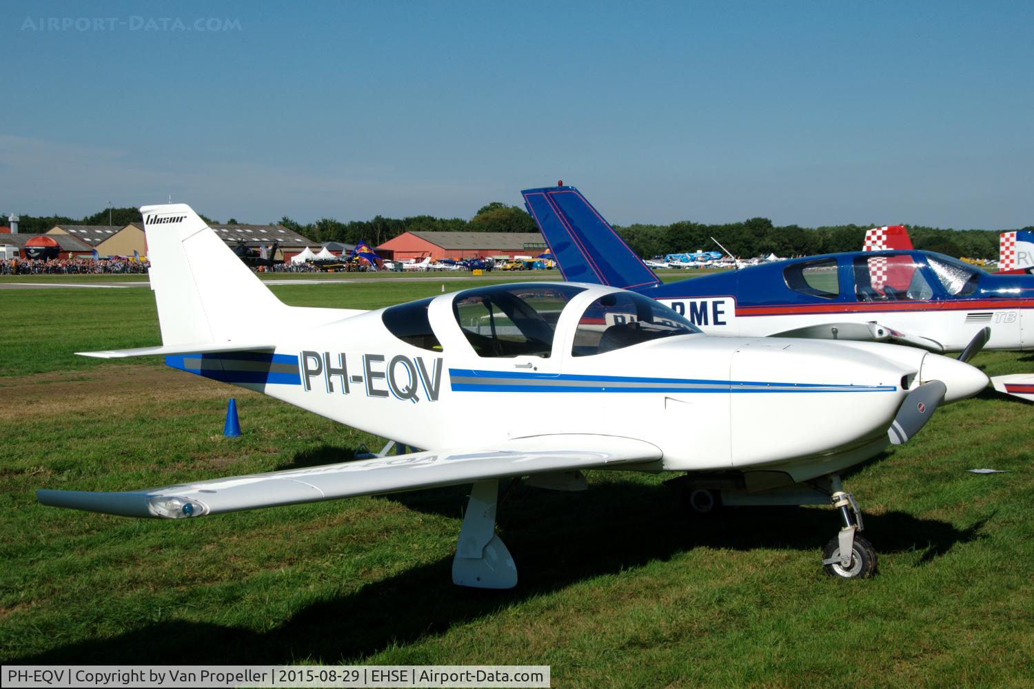 PH-EQV, 2005 Stoddard-Hamilton Glasair II RG C/N 1072, Stoddard-Hamilton Glasair II parked at Breda airport (Seppe), the Netherlands