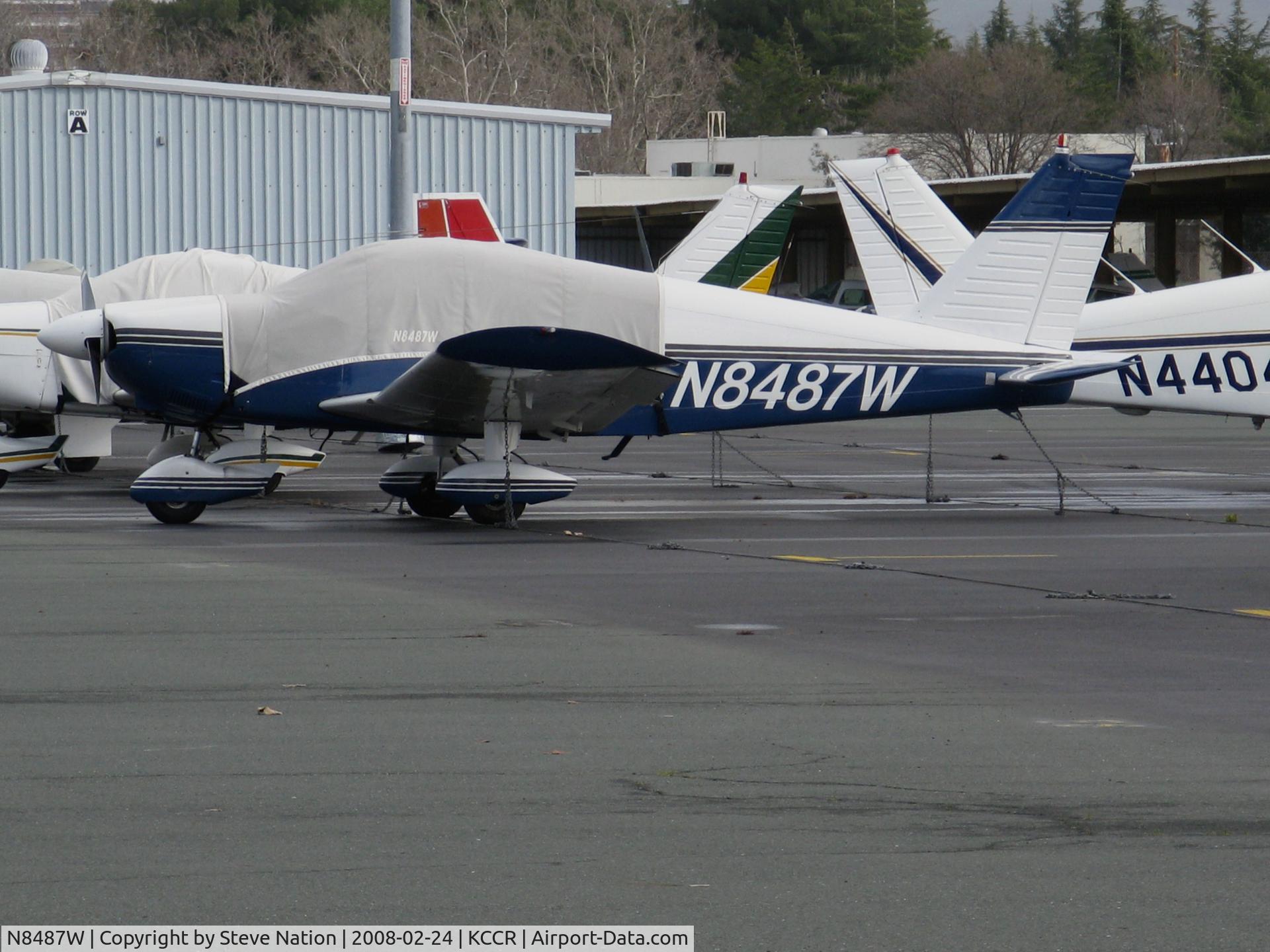 N8487W, 1965 Piper PA-28-180 C/N 28-2731, Locally-based 1965 Piper PA-28-180 @ Buchanan Field, Concord, CA with cockpit cover
