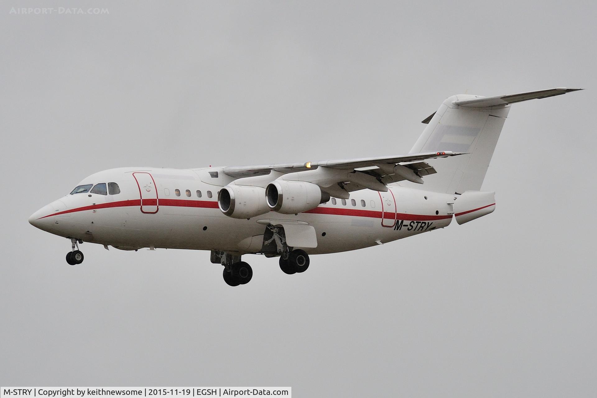 M-STRY, 1995 British Aerospace Avro 146-RJ70 C/N E1267, Formerly A6-LIW with Abu Dhabi Amiri Flight.