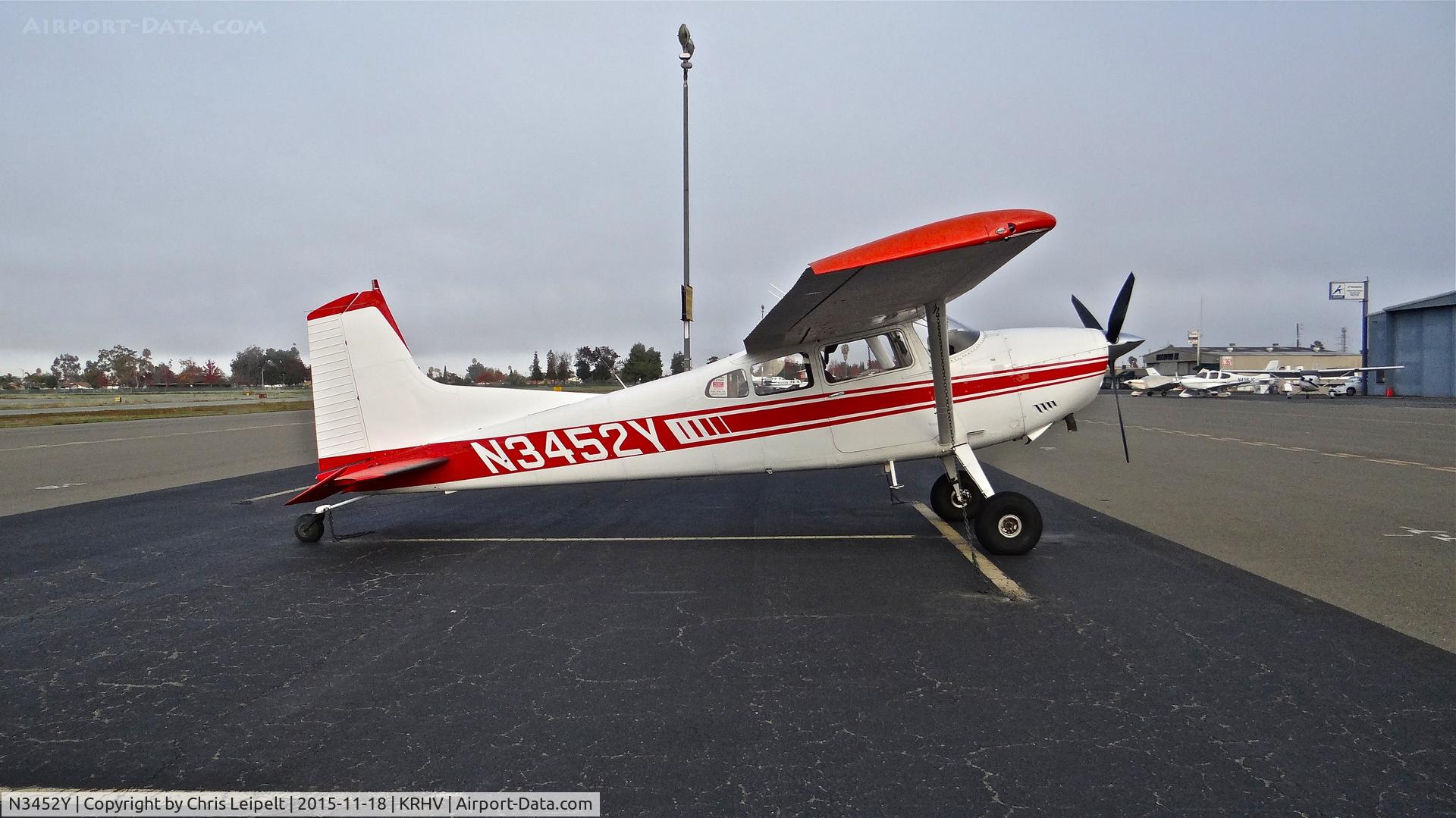N3452Y, 1975 Cessna A185F Skywagon 185 C/N 18502882, Nevada-based 1975 Cessna 185F sitting on the visitor's ramp at Reid Hillview Airport, San Jose, CA.