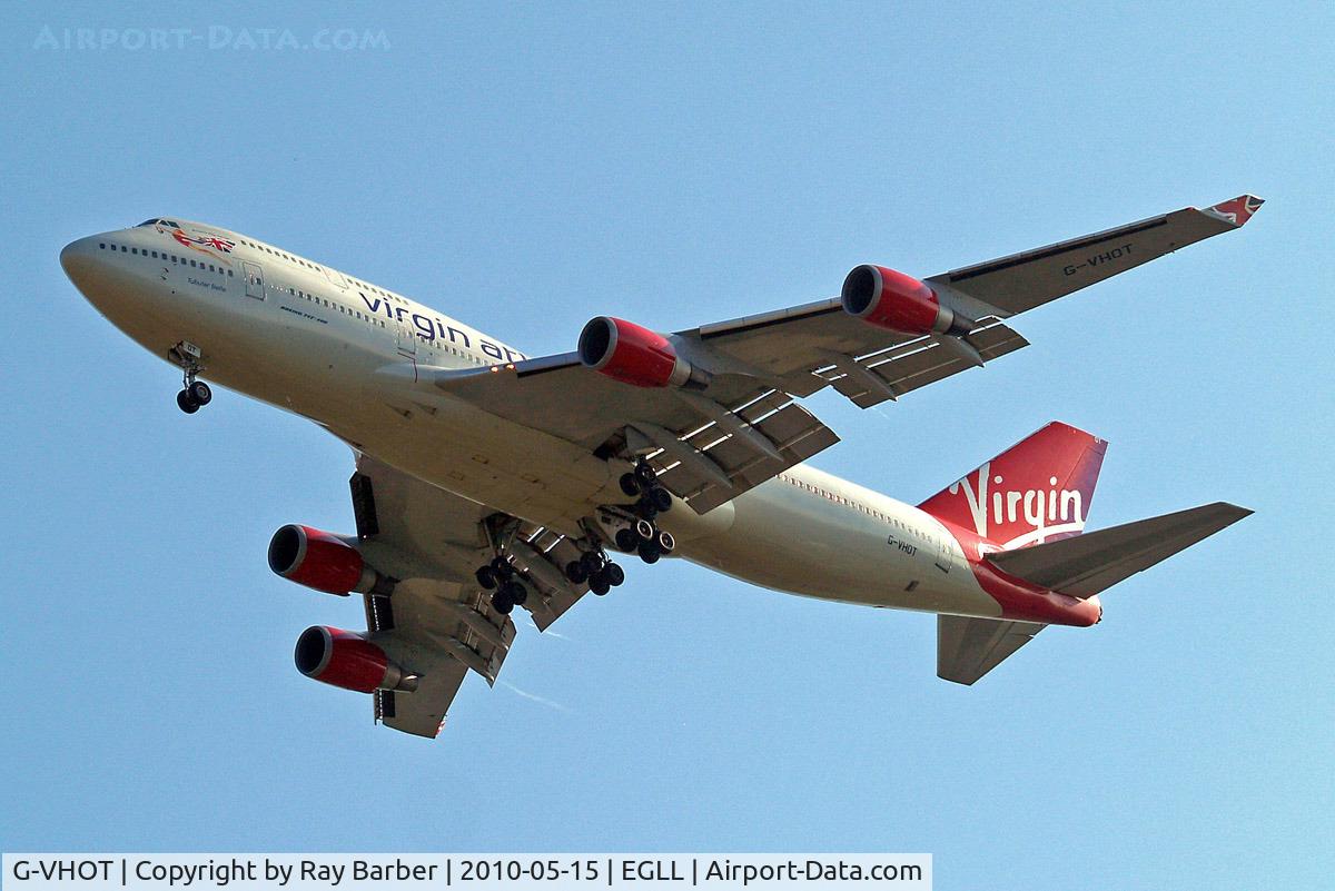 G-VHOT, 1994 Boeing 747-4Q8 C/N 26326, Boeing 747-4Q8 [26326] (Virgin Atlantic) Home~G 15/05/2010. On approach 27R.