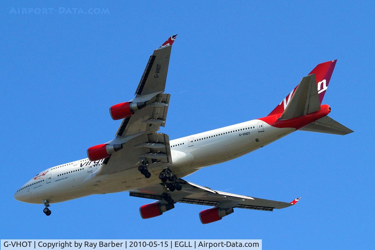 G-VHOT, 1994 Boeing 747-4Q8 C/N 26326, Boeing 747-4Q8 [26326] (Virgin Atlantic) Home~G 15/05/2010. On approach 27R.