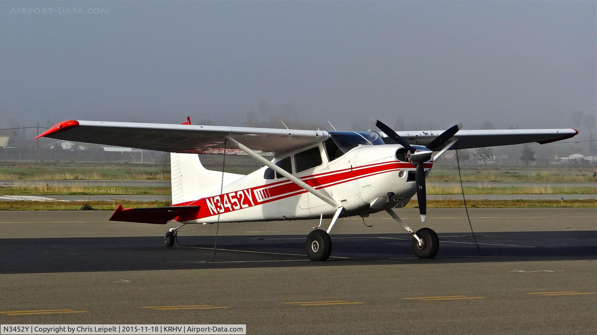 N3452Y, 1975 Cessna A185F Skywagon 185 C/N 18502882, Nevada-based 1975 Cessna 185F sitting on the visitor's ramp at Reid Hillview Airport, San Jose, CA.