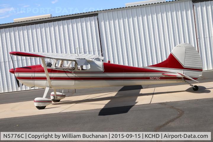 N5776C, 1950 Cessna 170A C/N 19730, Taken at KCHD Sept. 15th 2015