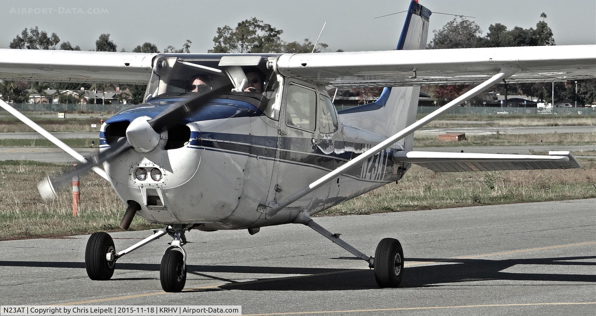 N23AT, 1978 Cessna 172N C/N 17270997, Locally-based 1978 Cessna 172N taxing out for departure at Reid Hillview Airport, San Jose, CA. Thanks for the wave!