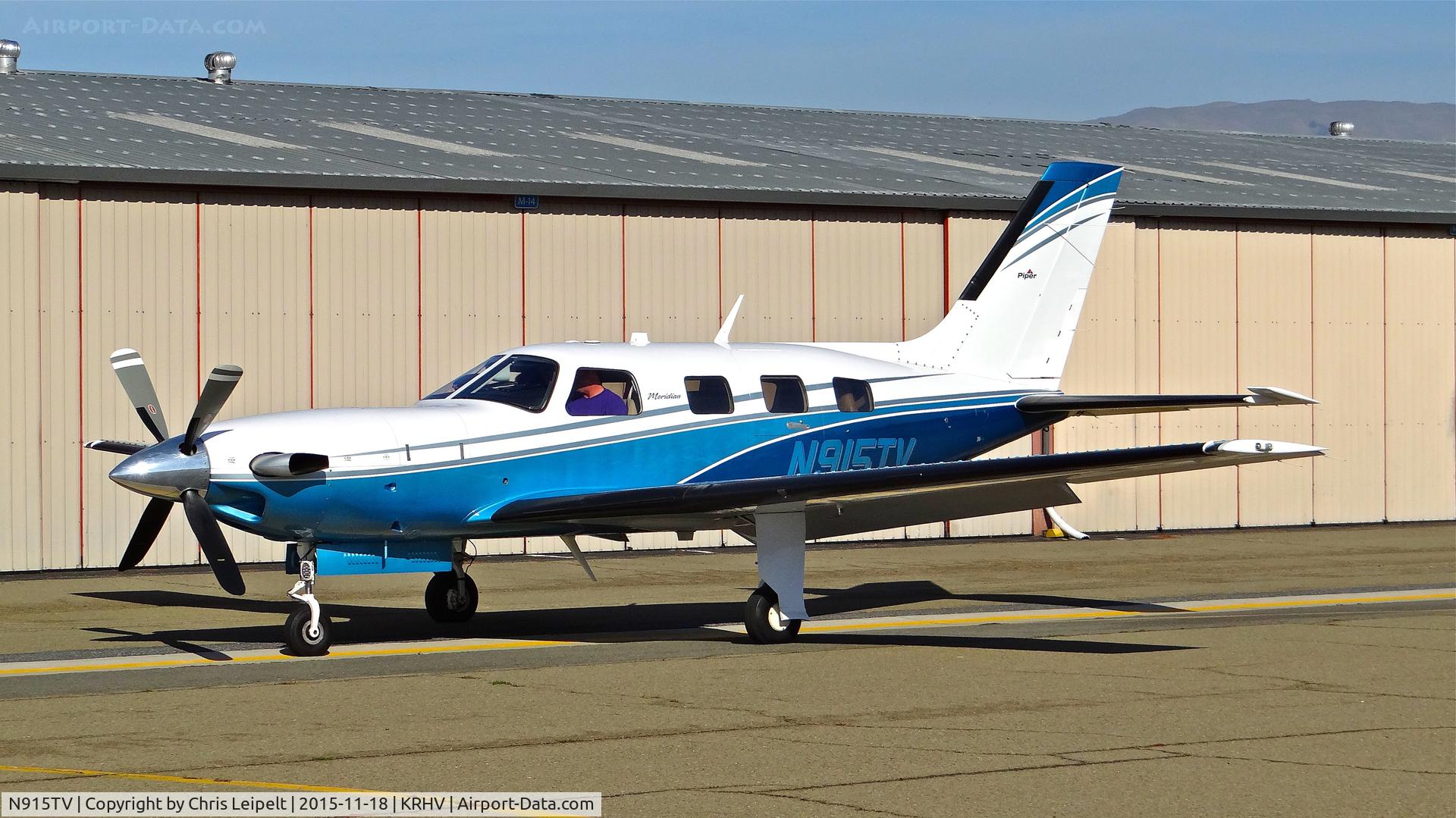 N915TV, 2010 Piper PA-46-500TP Meridan C/N 4697443, Locally-based Piper Meridian preparing for start up and departure at Reid Hillview Airport, San Jose, CA.