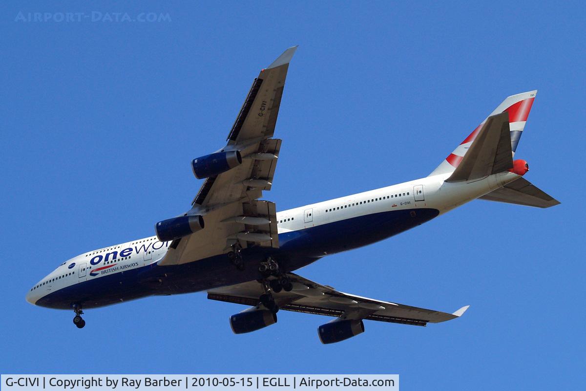 G-CIVI, 1996 Boeing 747-436 C/N 25814, Boeing 747-436 [25814] (British Airways) Home~G 15/05/2010. On approach 27R.