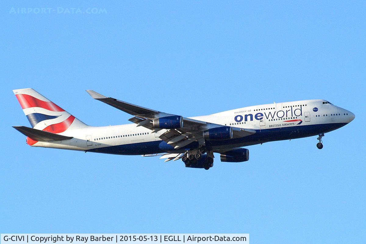 G-CIVI, 1996 Boeing 747-436 C/N 25814, Boeing 747-436 [25814] (British Airways) Home~G 13/05/2015. On approach 27L.