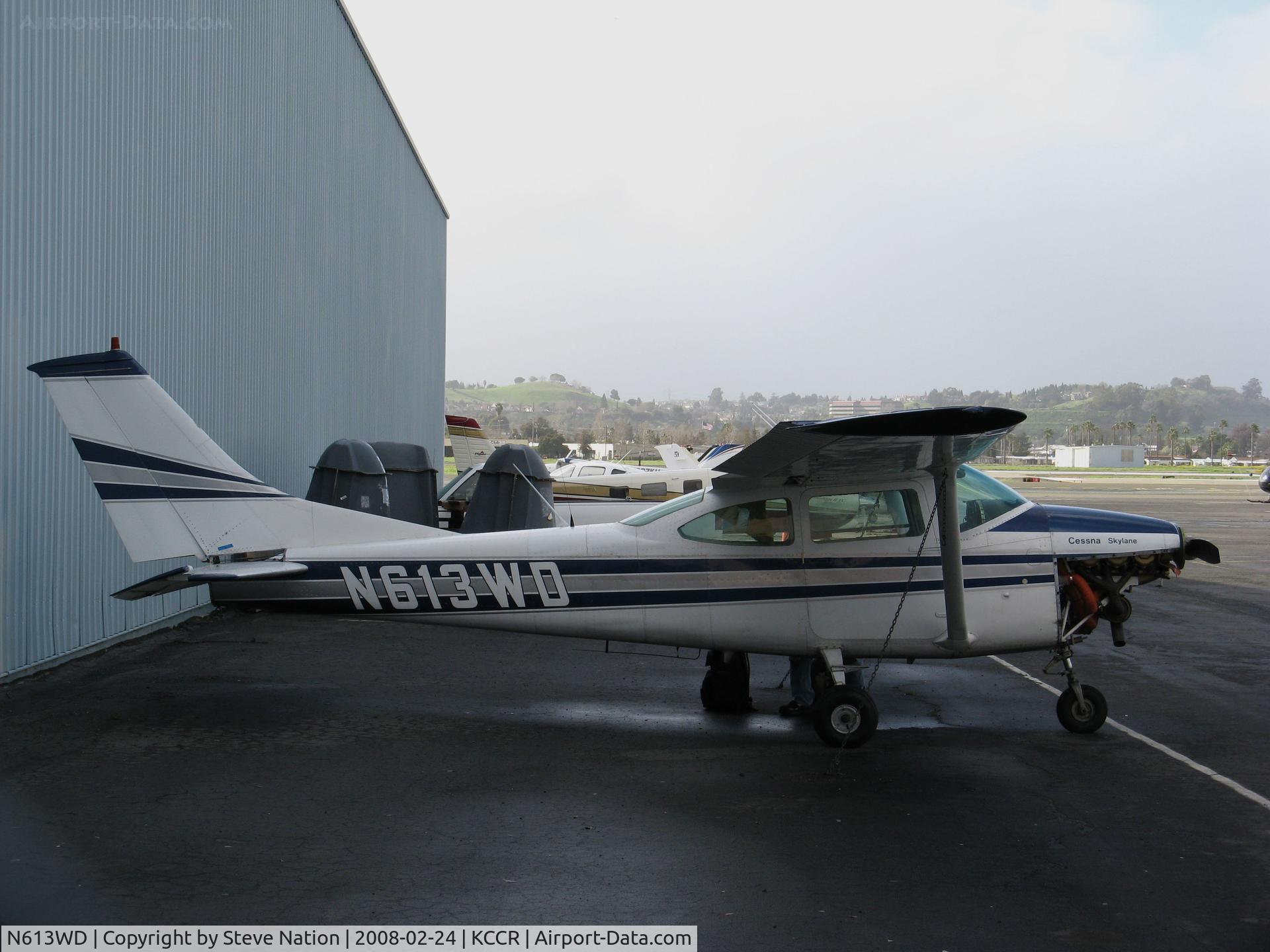 N613WD, 1969 Cessna 182M Skylane C/N 18259805, Western Air Logistics 1969 Cessna 182M @ Buchanan Field, Concord, CA home base with lower cowl panel removed