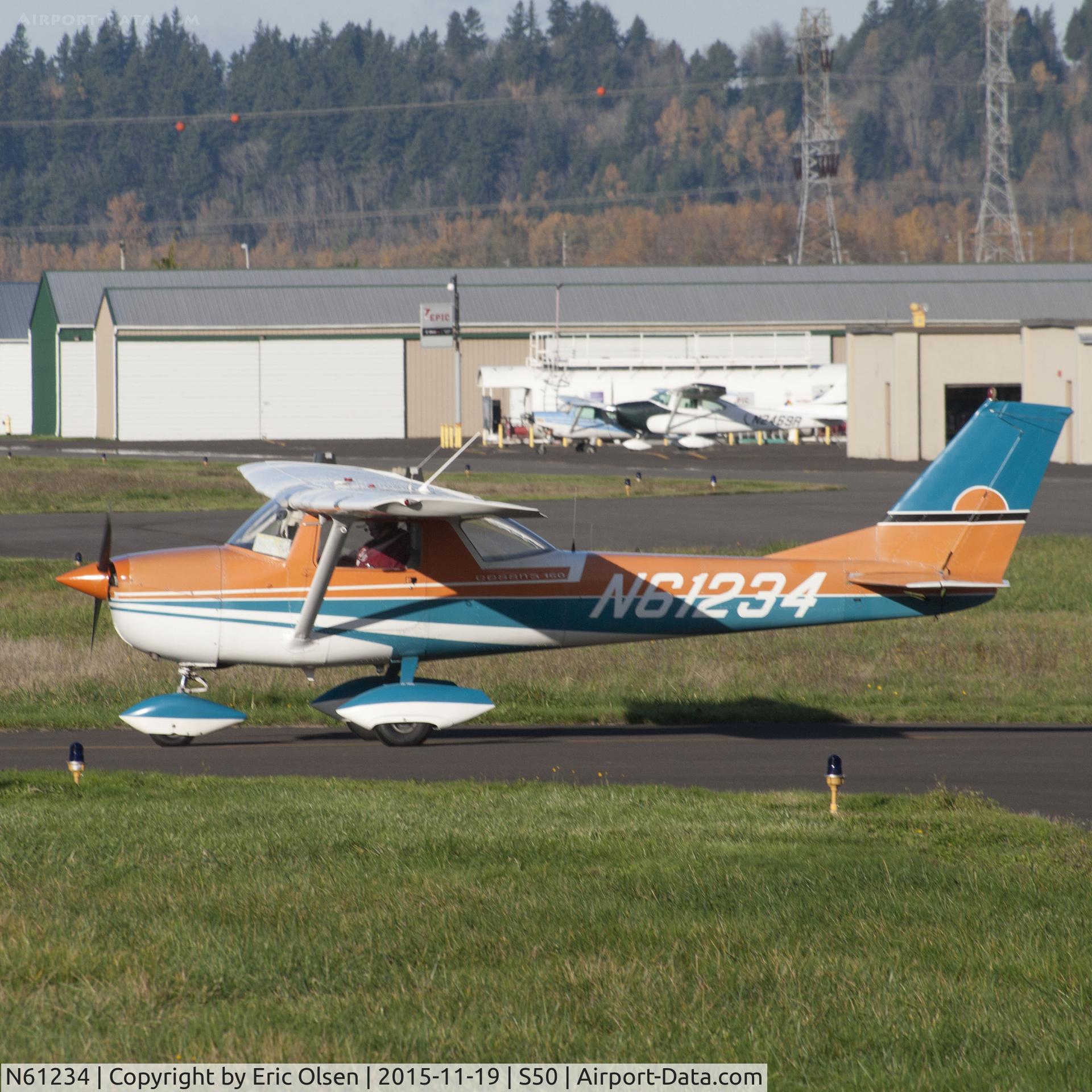 N61234, 1969 Cessna 150J C/N 15070907, Cessna getting ready to depart the Auburn Airport.