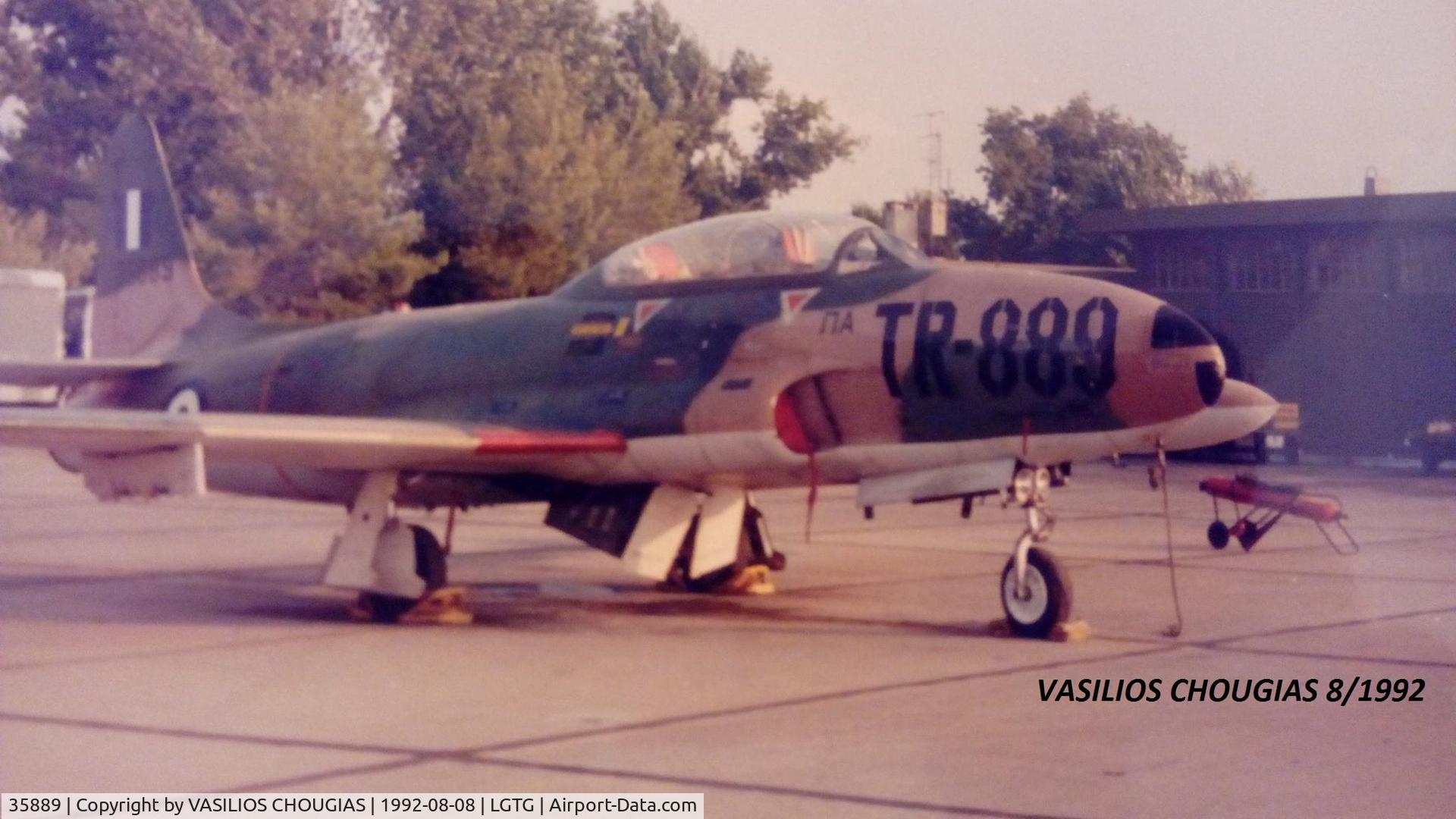 35889, 1953 Lockheed T-33A Shooting Star C/N 580-9365, Personal photo from my years of service.