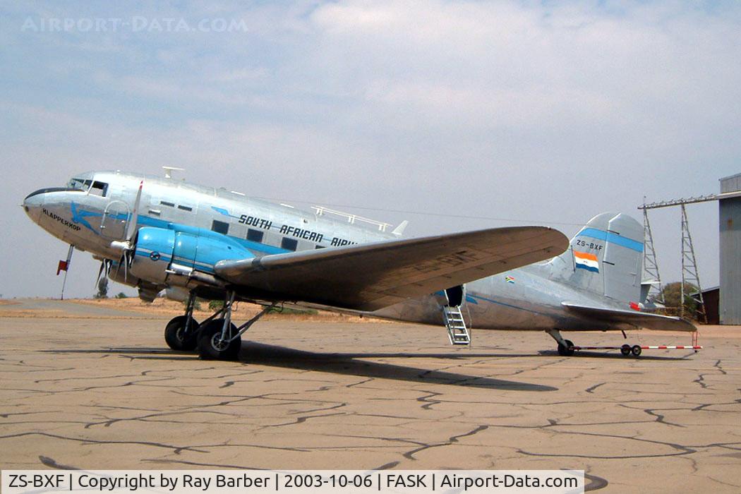 ZS-BXF, 1943 Douglas DC-3 C/N 12107, Douglas DC-3C-47A-1-DK [12107] (South African Airways Historic Flight) Swartkop~ZS 06/10/2003