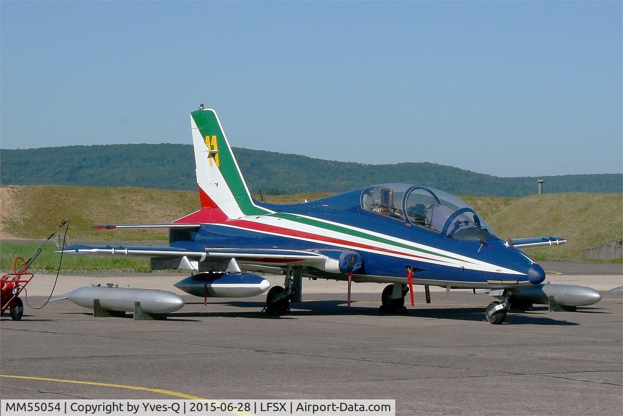 MM55054, Aermacchi MB-339PAN C/N 6848/188/AA085, Italian Air Force Aermacchi MB-339PAN, N°11 of Frecce Tricolori Aerobatic Team 2015, Static display, Luxeuil-Saint Sauveur Air Base 116 (LFSX) Open day 2015