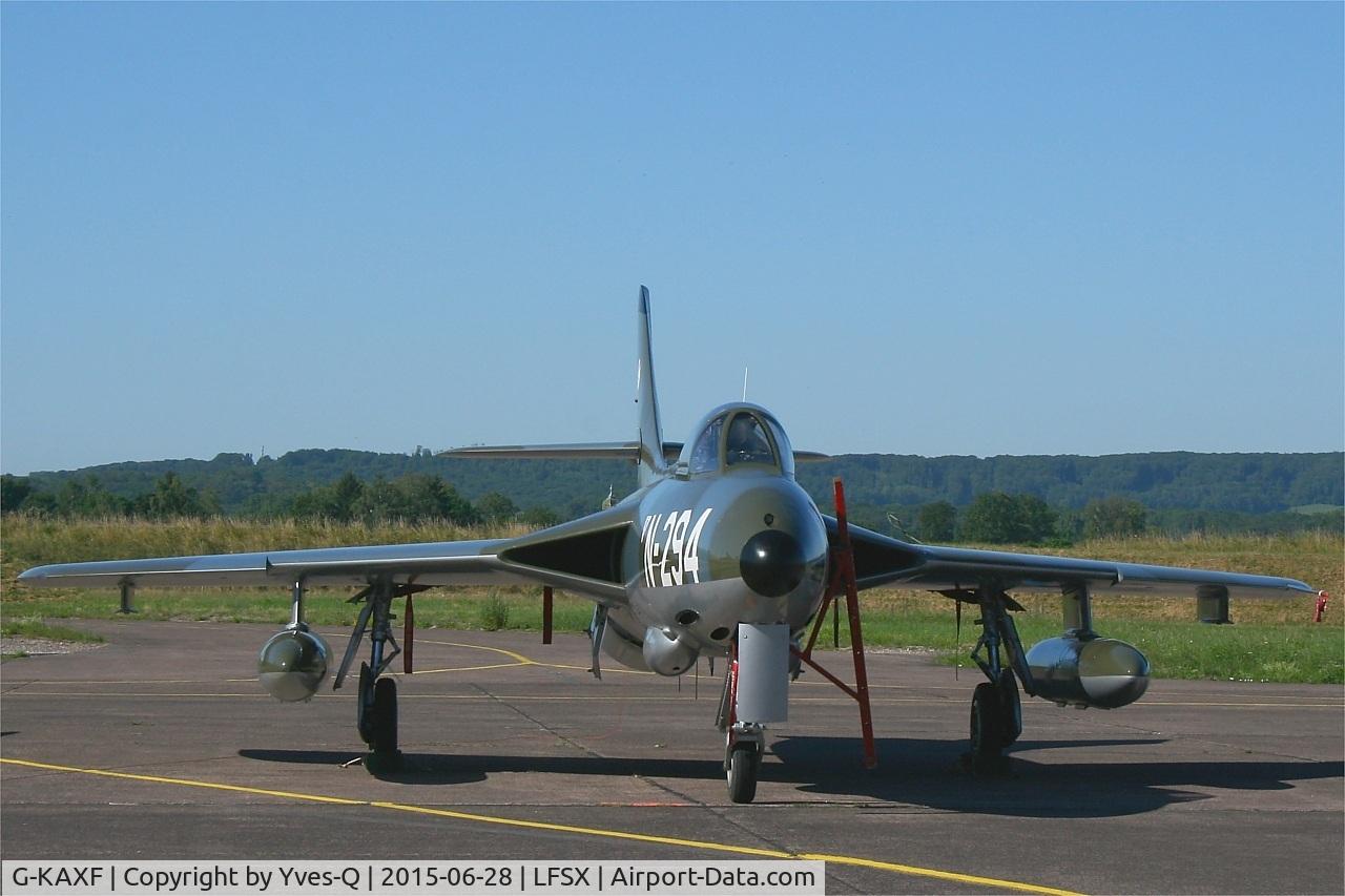 G-KAXF, 1956 Hawker Hunter F.6A C/N S4/U/3361, Hawker Hunter F.6A, Static display, Luxeuil-St Sauveur Air Base 116 (LFSX) Open day 2015