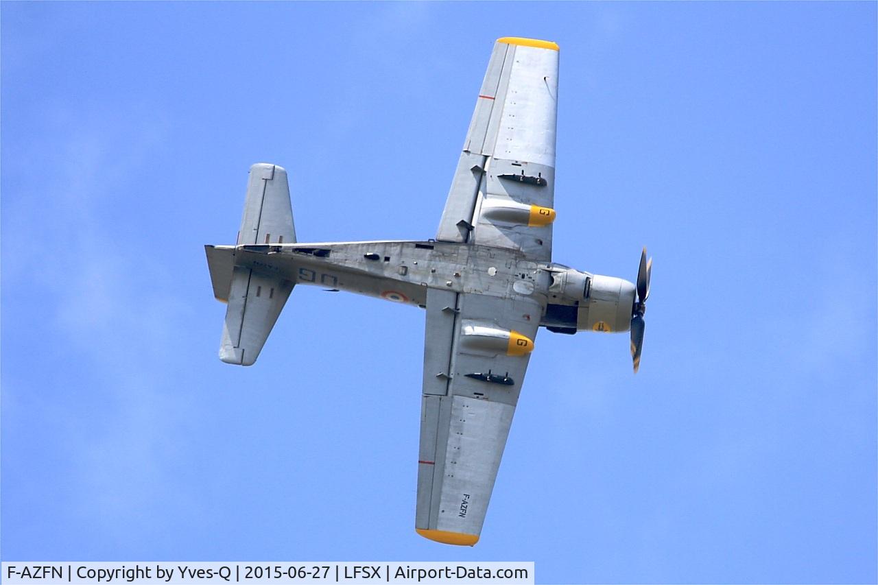 F-AZFN, Douglas AD-4N Skyraider C/N 7609, Douglas AD-4N Skyraider, On display, Luxeuil-St Sauveur Air Base 116 (LFSX) Open day 2015