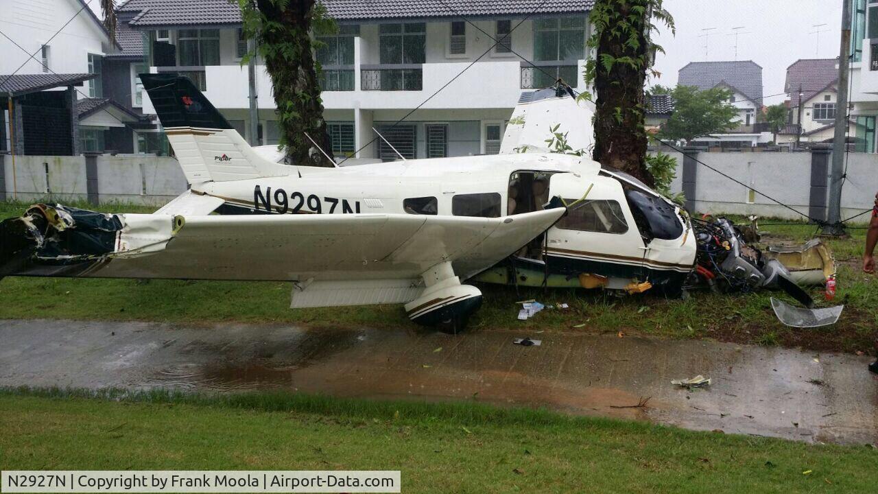 N2927N, Cessna 140 C/N 13188, A crash nearby Sultan Ismail International Airport, Johor, Malaysia