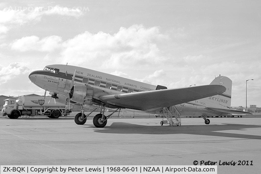 ZK-BQK, 1944 Douglas C-47B Skytrain C/N 16567/33315, NZ National Airways Corp., Wellington