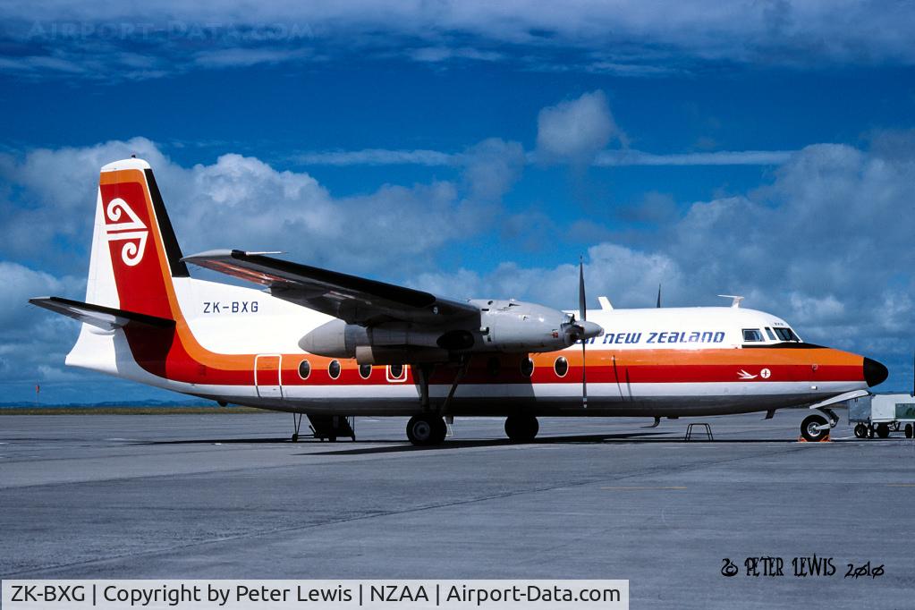 ZK-BXG, 1961 Fokker F.27-100 Friendship C/N 10189, Air New Zealand Ltd., Auckland