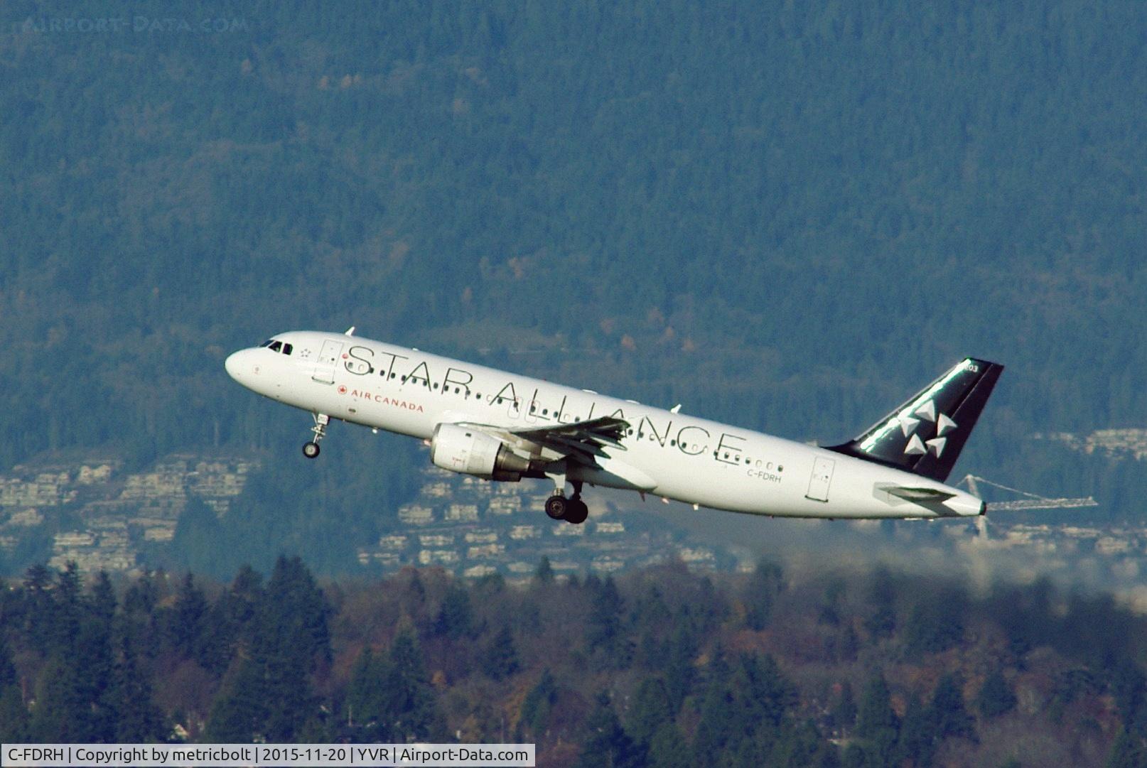 C-FDRH, 1989 Airbus A320-211 C/N 073, Departure from YVR