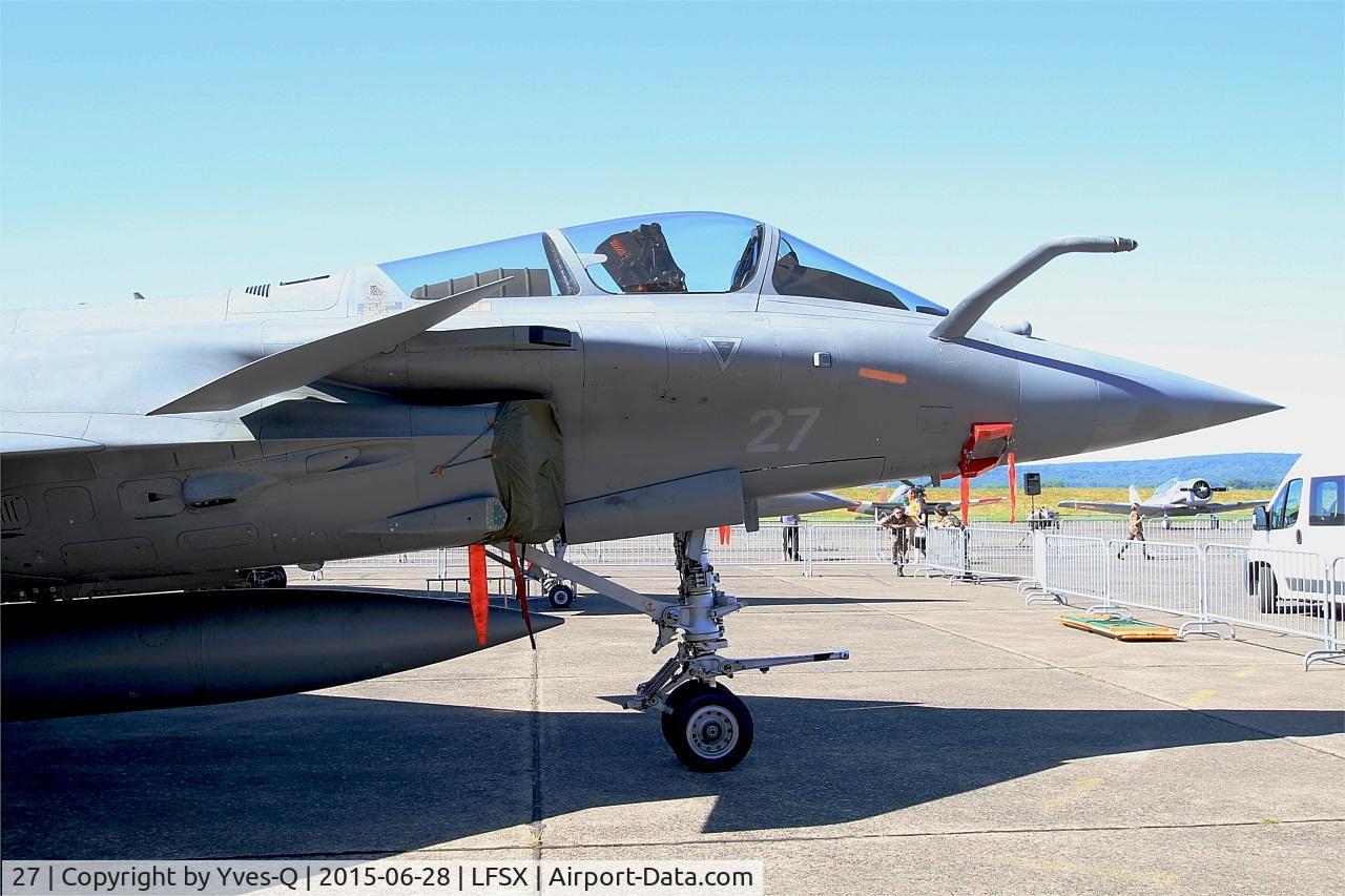 27, 2011 Dassault Rafale M C/N 27, Dassault Rafale M, Static display, Luxeuil-St Sauveur Air Base 116 (LFSX) Open day 2015